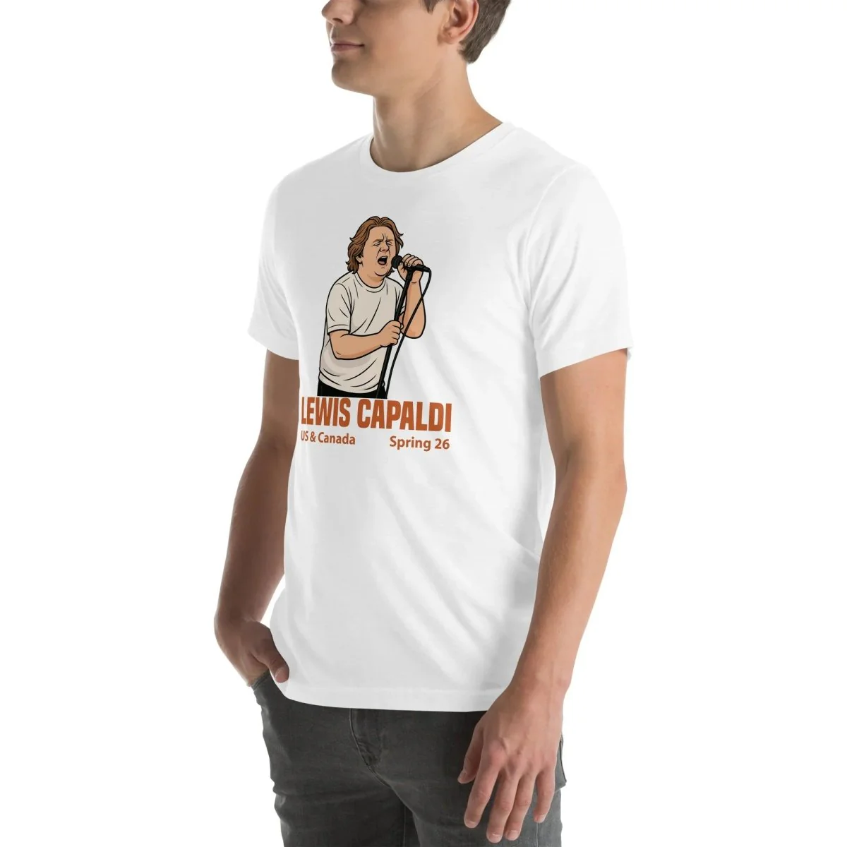 Lewis Capaldi Tour 2026 T-Shirt | Unisex Cotton Fan Tee