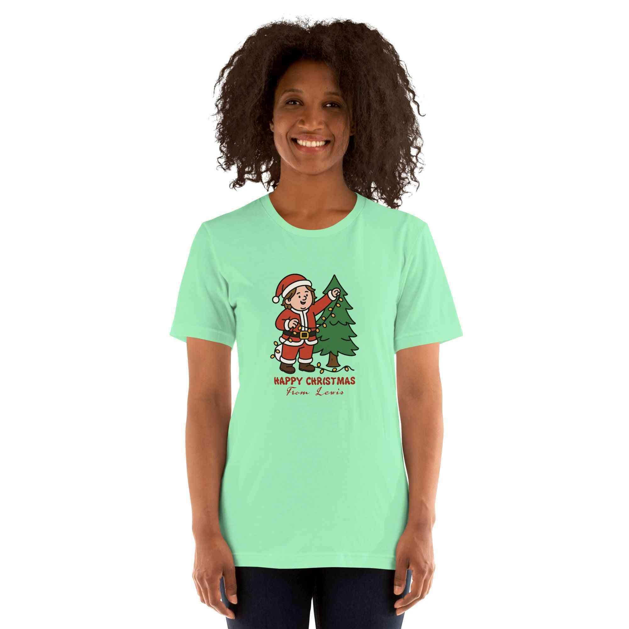 Lewis Capaldi Christmas T-Shirt | Unisex Organic Cotton Festive Tee