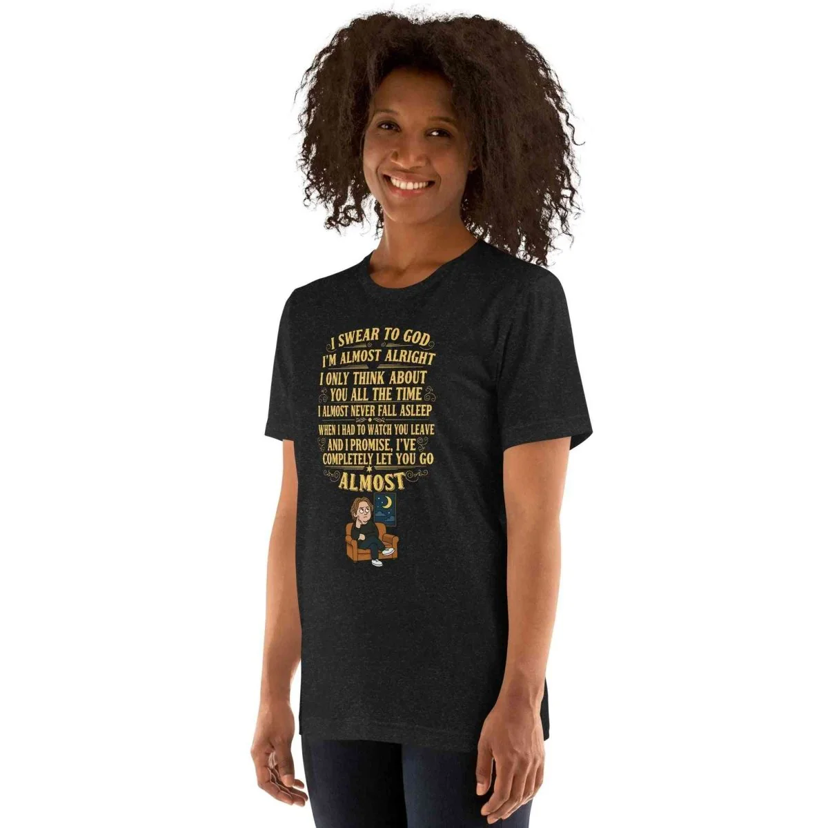Lewis Capaldi Almost Lyrics Shirt | Unisex T-Shirt for Fans of Emotional Music