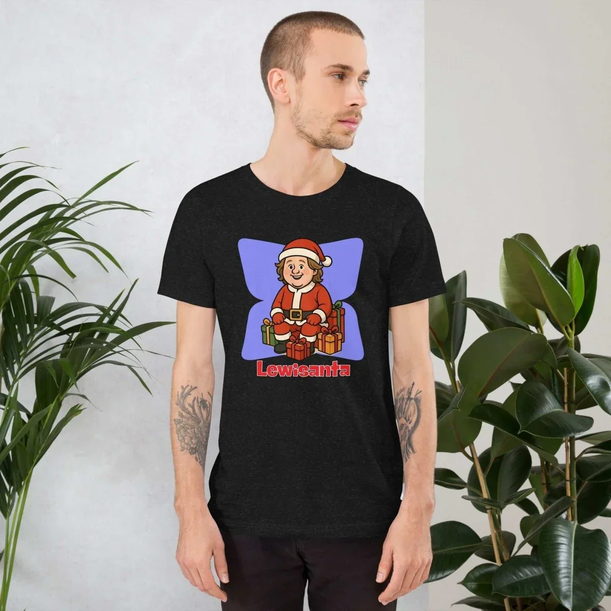 Lewis Capaldi Christmas T-Shirt | Organic Cotton Unisex Festive Tee