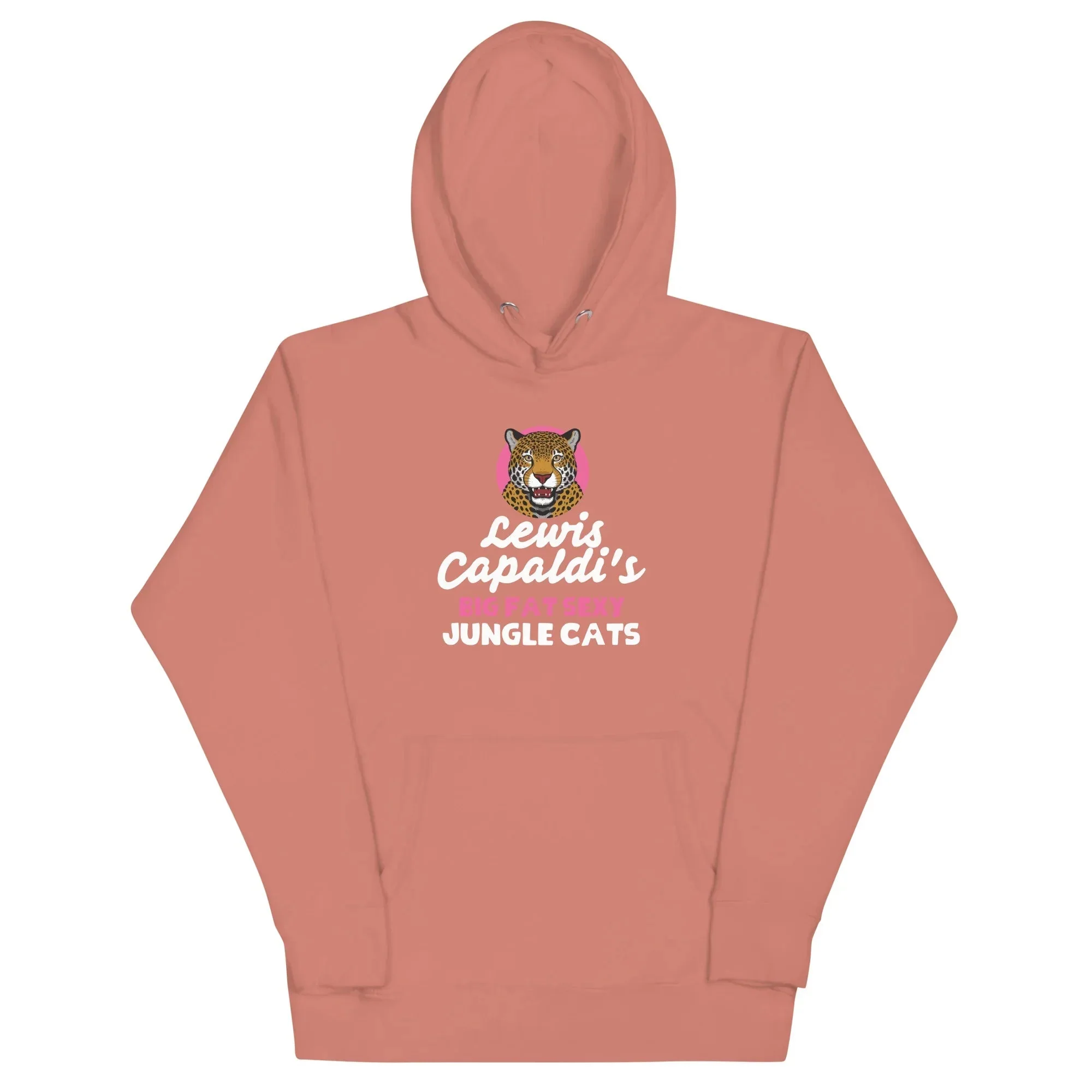 Lewis Capaldi Big Fat Sexy Jungle Cats Hoodie - Black Unisex Cotton Blend