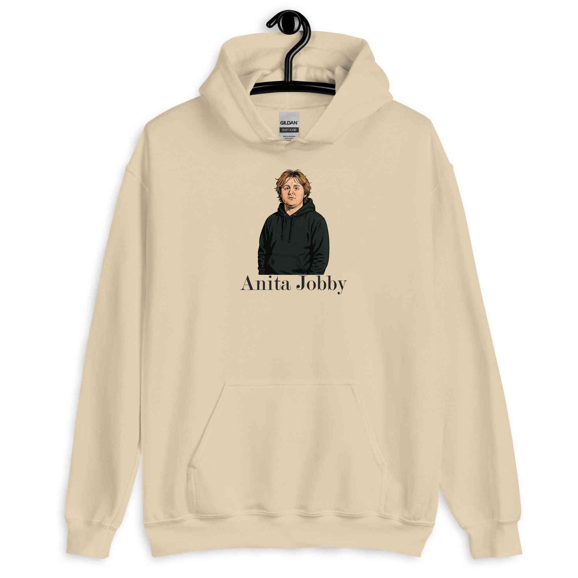Lewis Capaldi Hoodie | Anita Jobby Graphic | Bold Red Unisex
