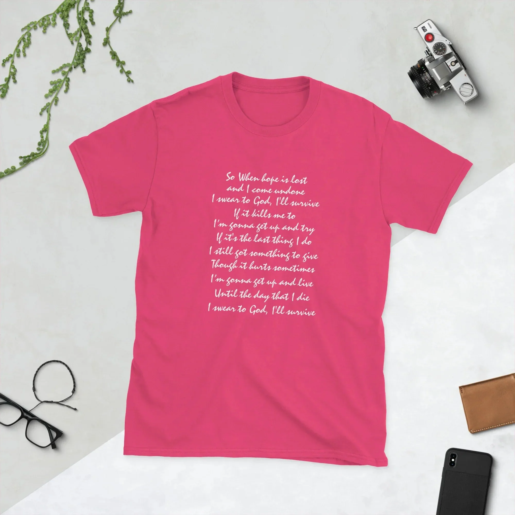 Lewis Capaldi 'Survive' Lyrics T-Shirt | Unisex Cotton Graphic Tee