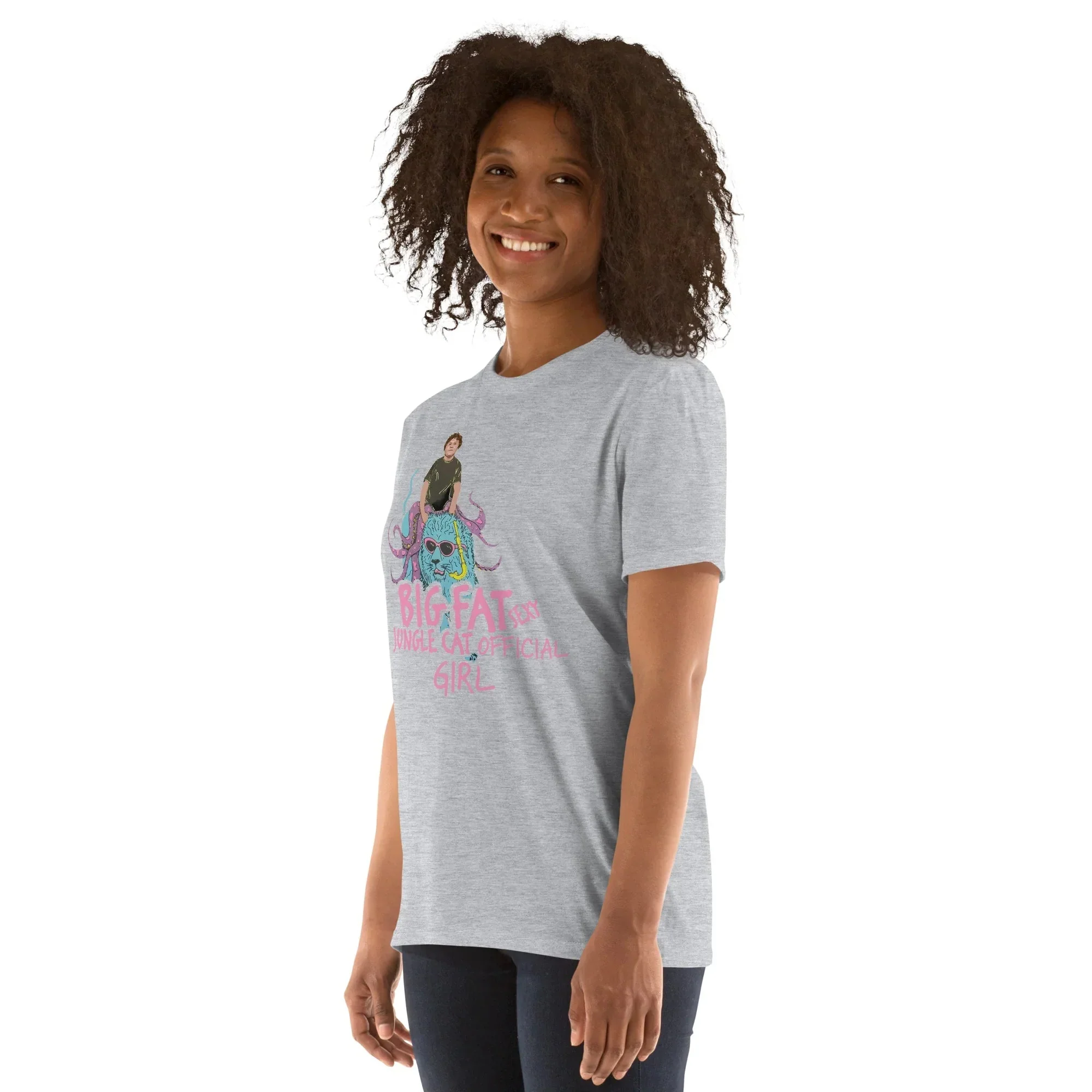 Lewis Capaldi T-Shirt | Big Fat Sexy Jungle Cats Graphic Tee for Girls | Premium Cotton