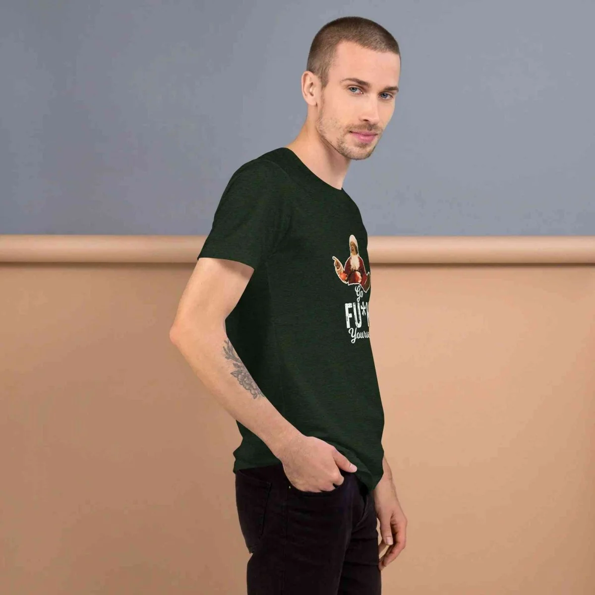 Lewis Capaldi Christmas T-Shirt | Unisex 'Go Fu*k Yourself' Festive Tee