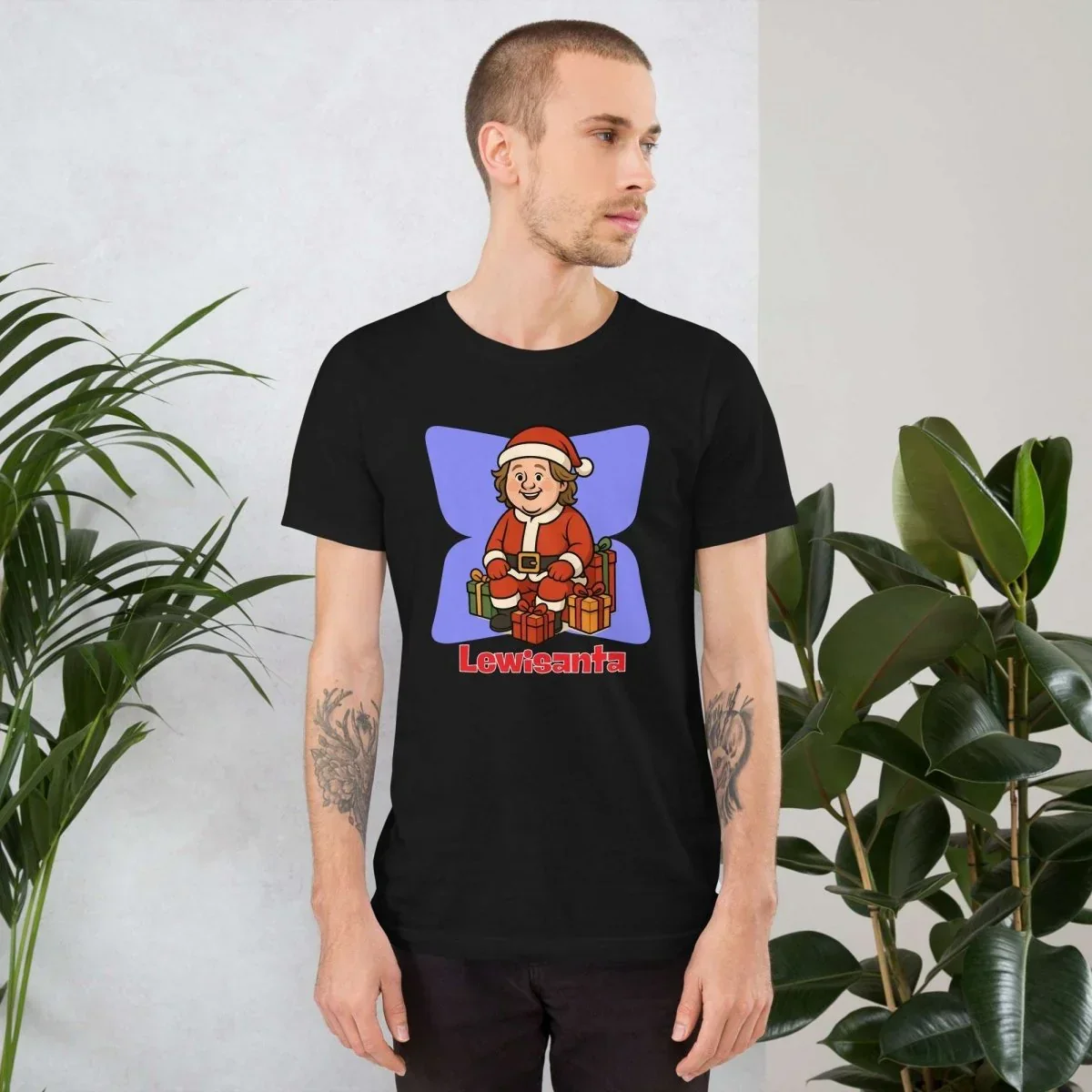 Lewis Capaldi Christmas T-Shirt | Organic Cotton Unisex Festive Tee
