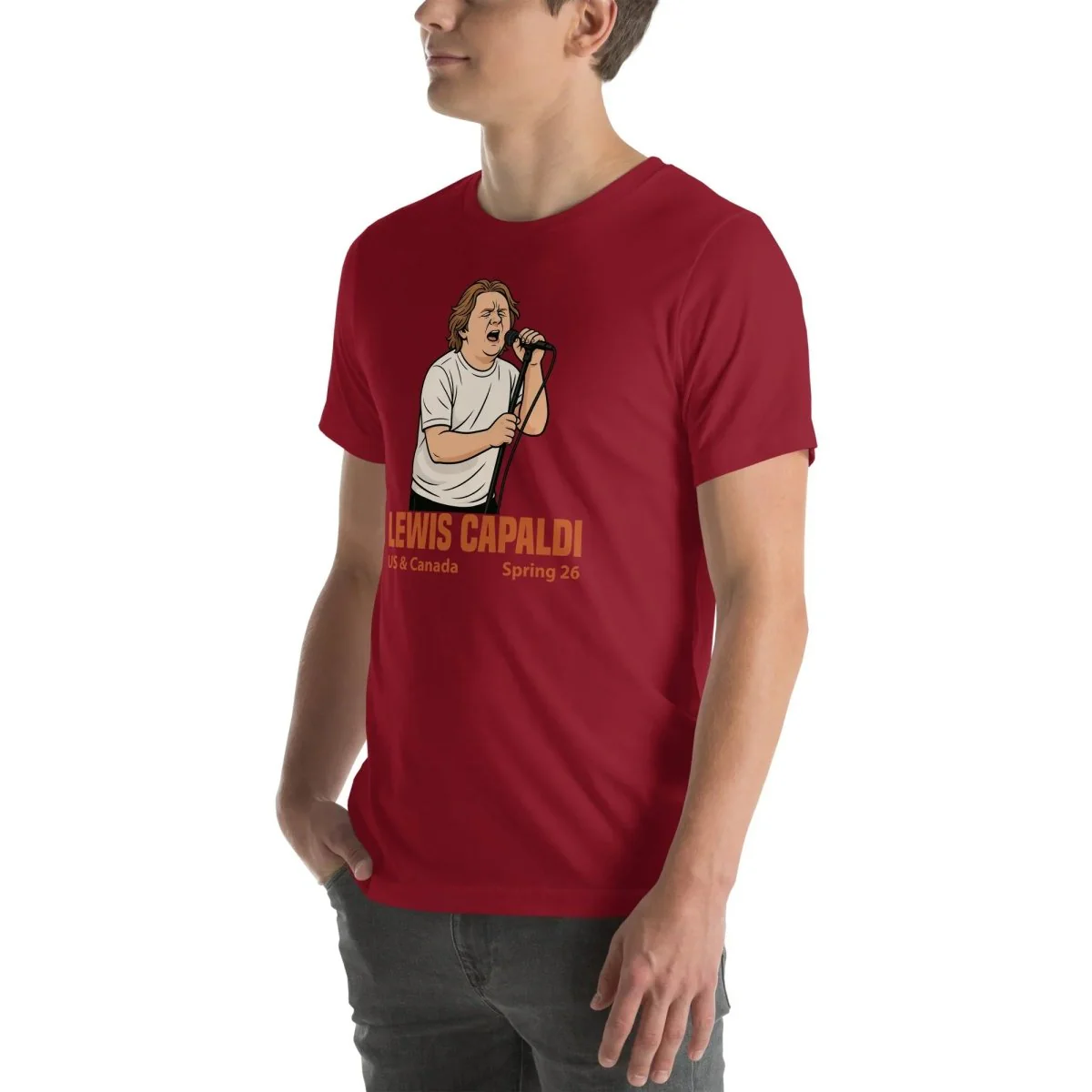 Lewis Capaldi Tour 2026 T-Shirt | Unisex Cotton Fan Tee