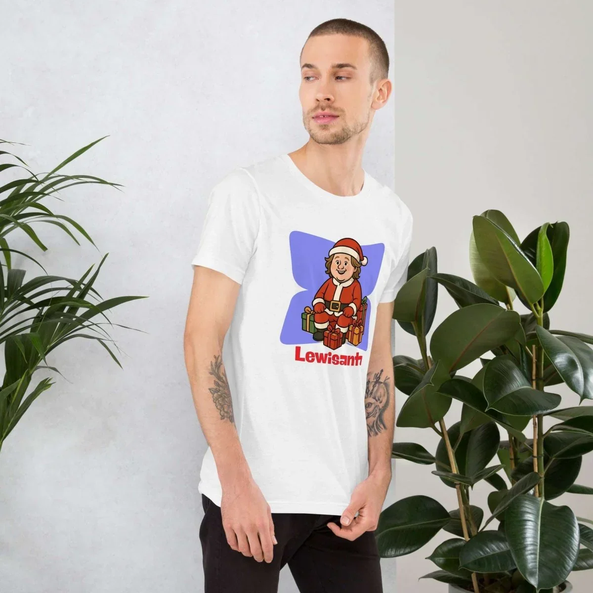 Lewis Capaldi Christmas T-Shirt | Organic Cotton Unisex Festive Tee