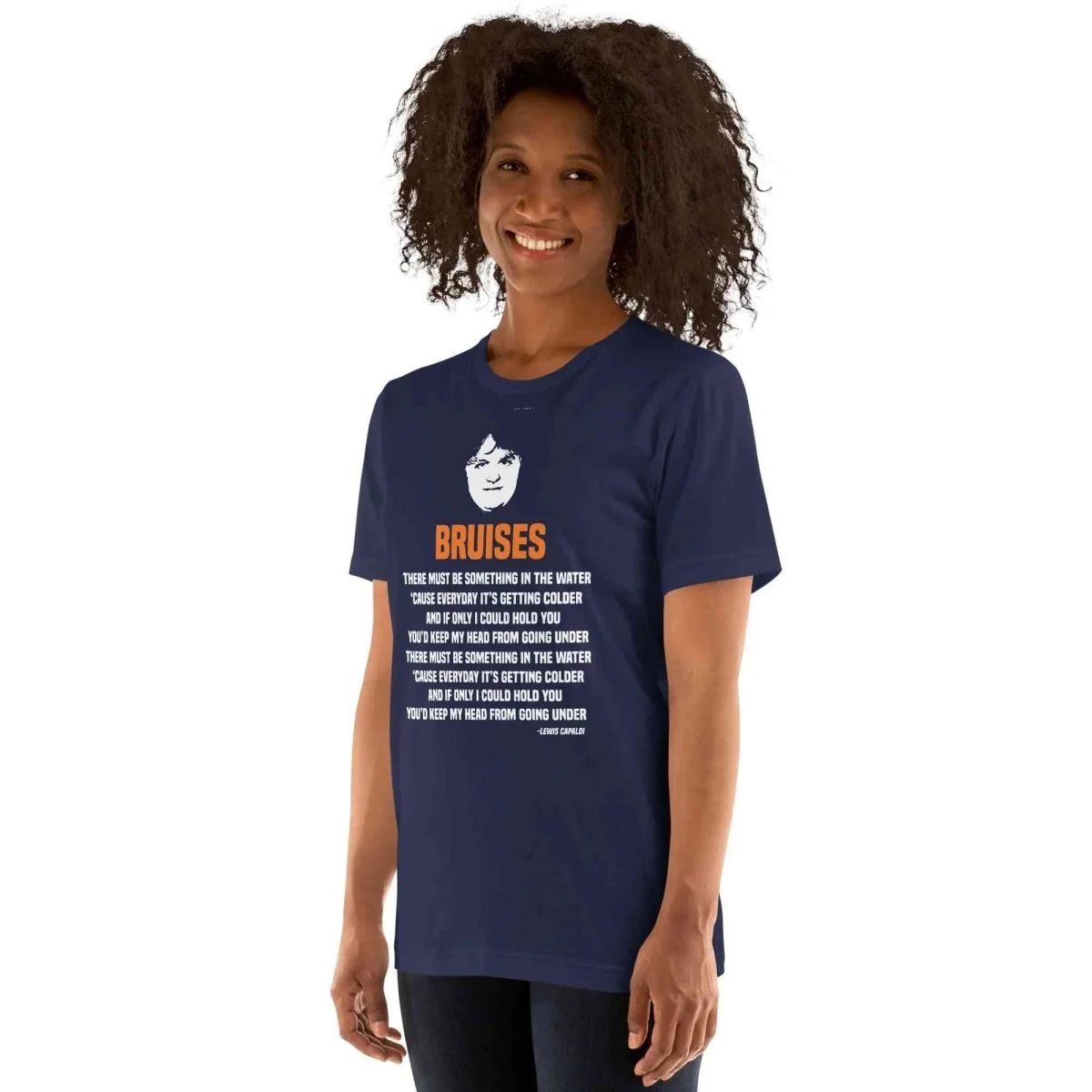 Lewis Capaldi Bruises T-Shirt | Unisex Cotton Lyric Tee