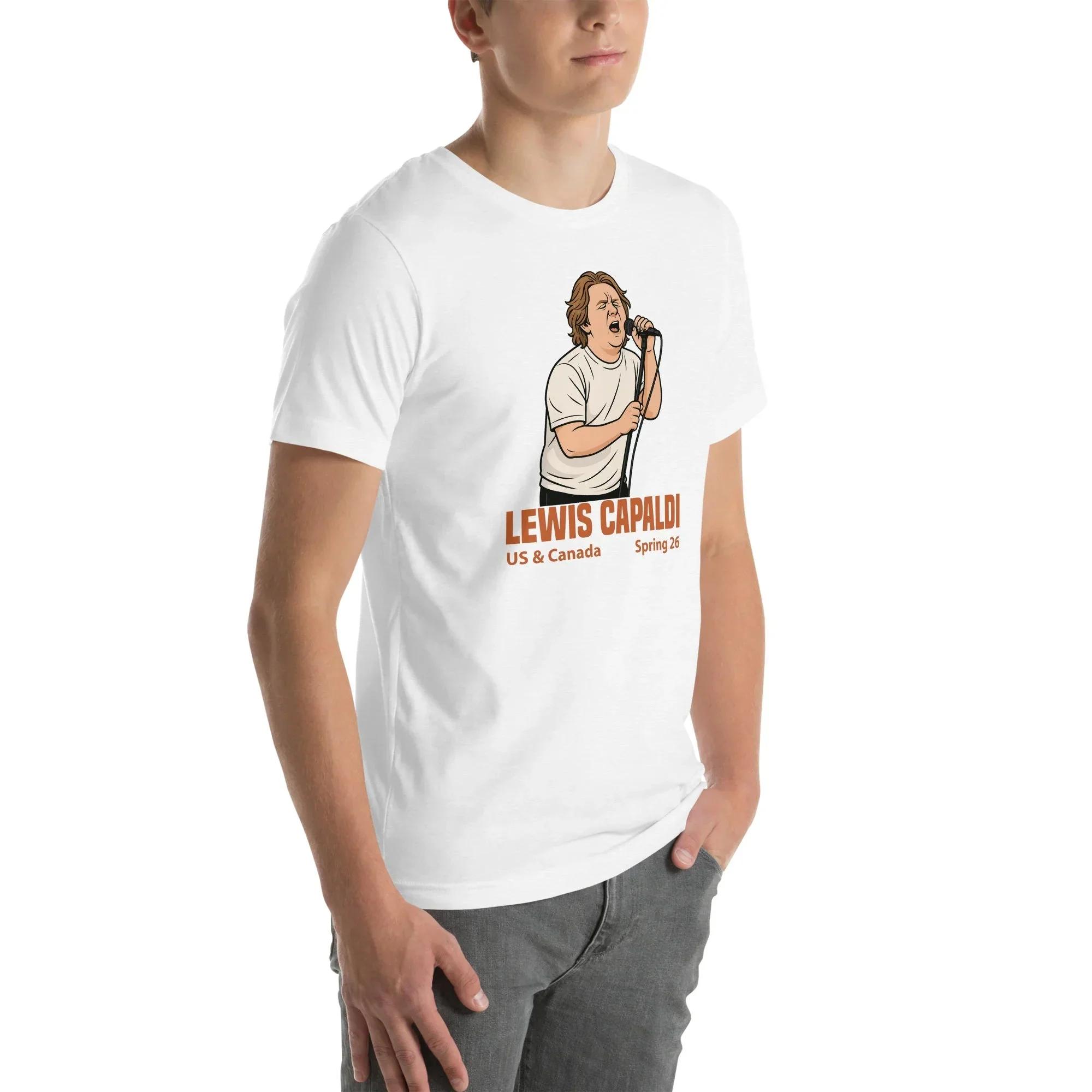 Lewis Capaldi Tour 2026 T-Shirt | Unisex Cotton Fan Tee