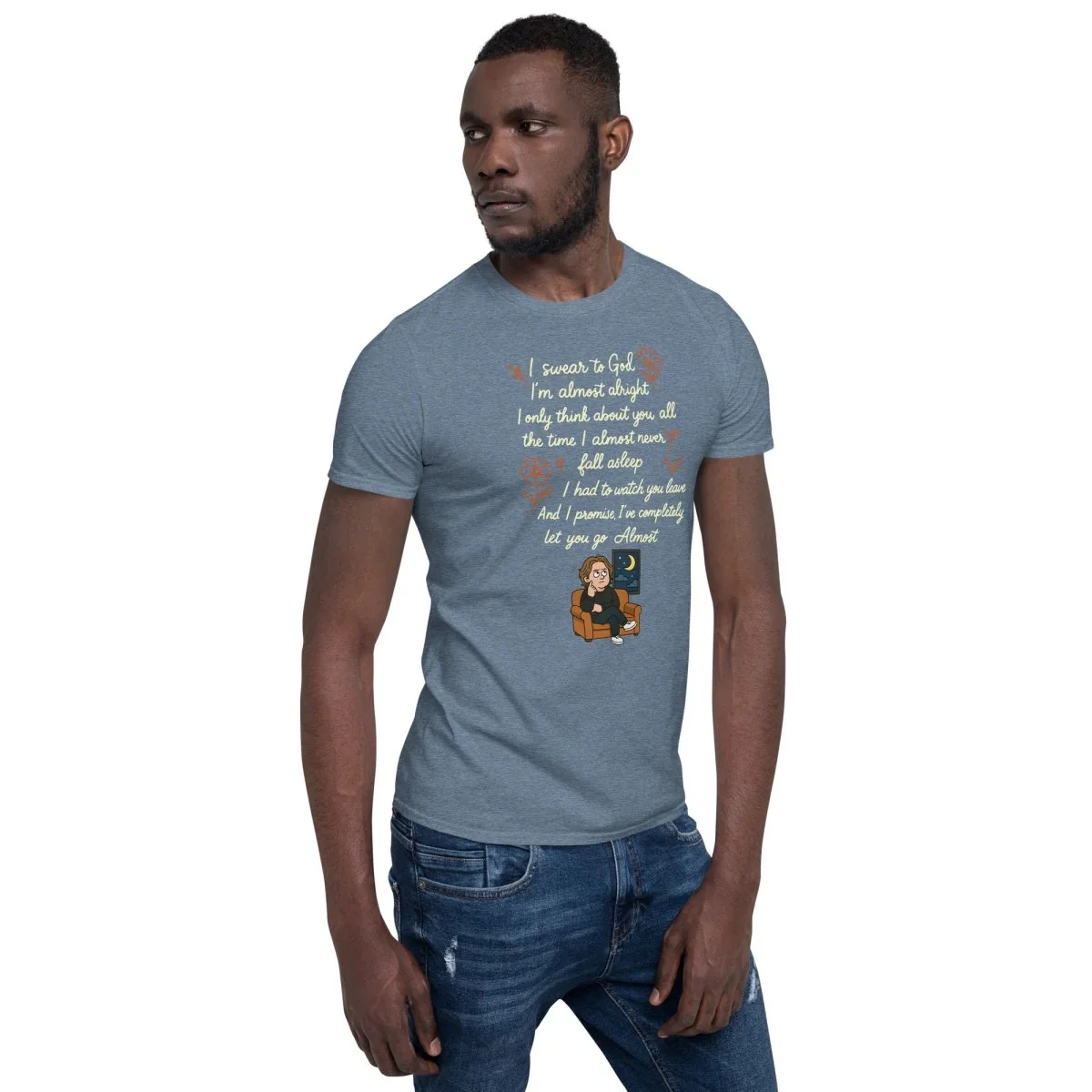 Lewis Capaldi Lyrics Shirt - Almost Lyrics Organic Cotton Unisex Tee for Fans