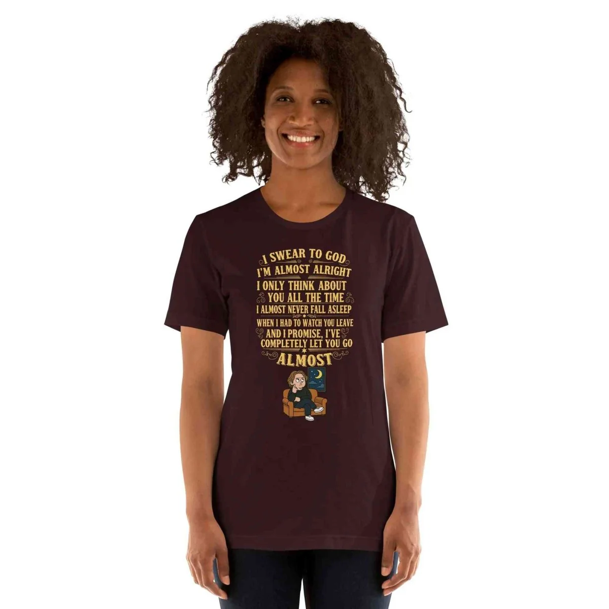 Lewis Capaldi Almost Lyrics Shirt | Unisex T-Shirt for Fans of Emotional Music