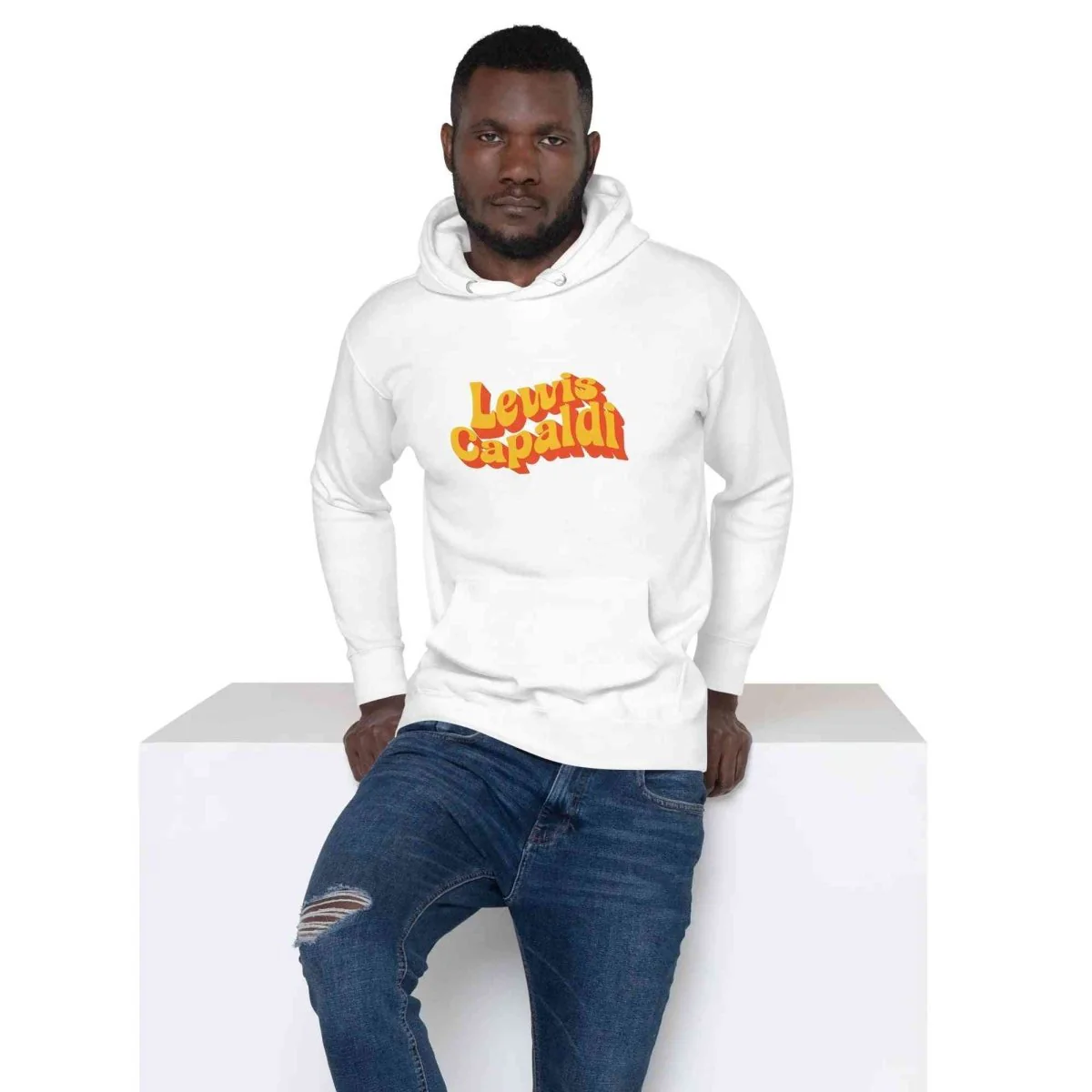 Lewis Capaldi Hoodie - Unisex Eco-Friendly Cotton Blend for Sustainable Style & Fandom