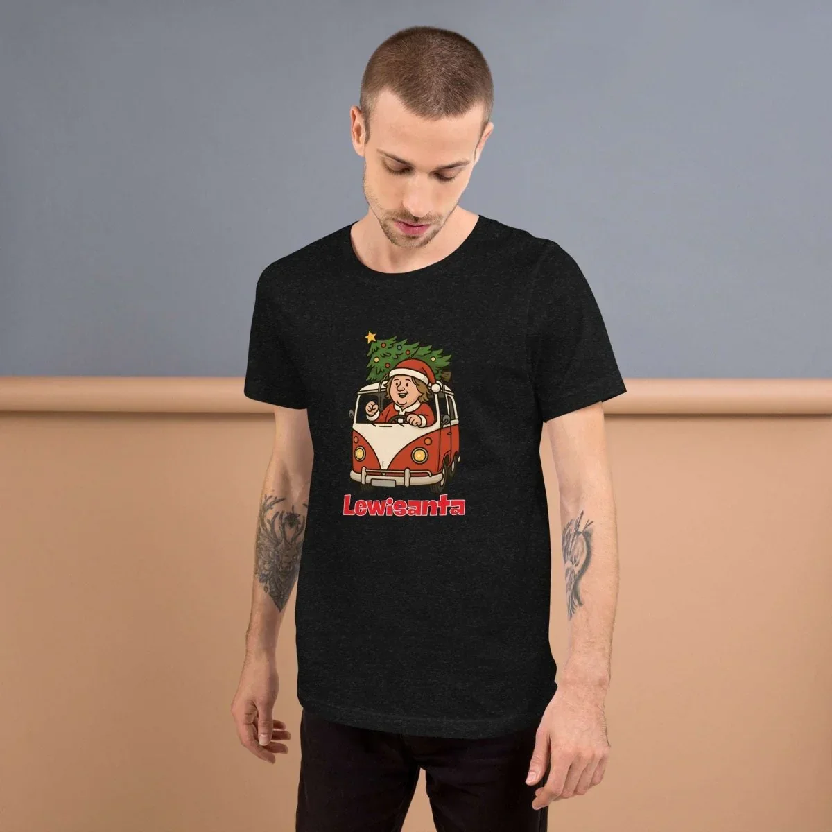 Lewis Capaldi Christmas T-Shirt | Unisex Black Sustainable Tee