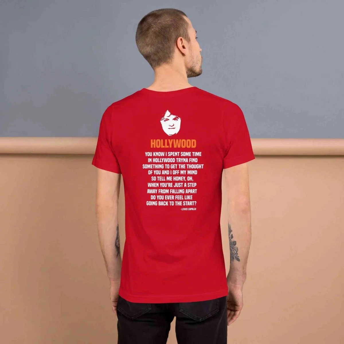 Lewis Capaldi Lyrics T-Shirt | Unisex Hollywood Style Fan Merch