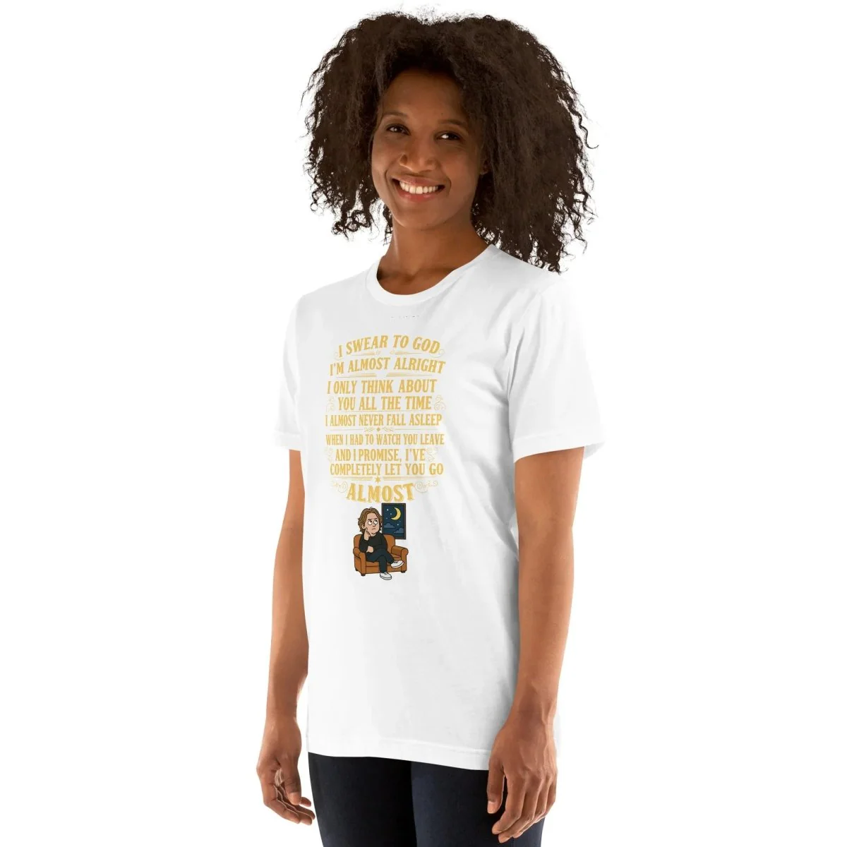Lewis Capaldi Almost Lyrics Shirt | Unisex T-Shirt for Fans of Emotional Music