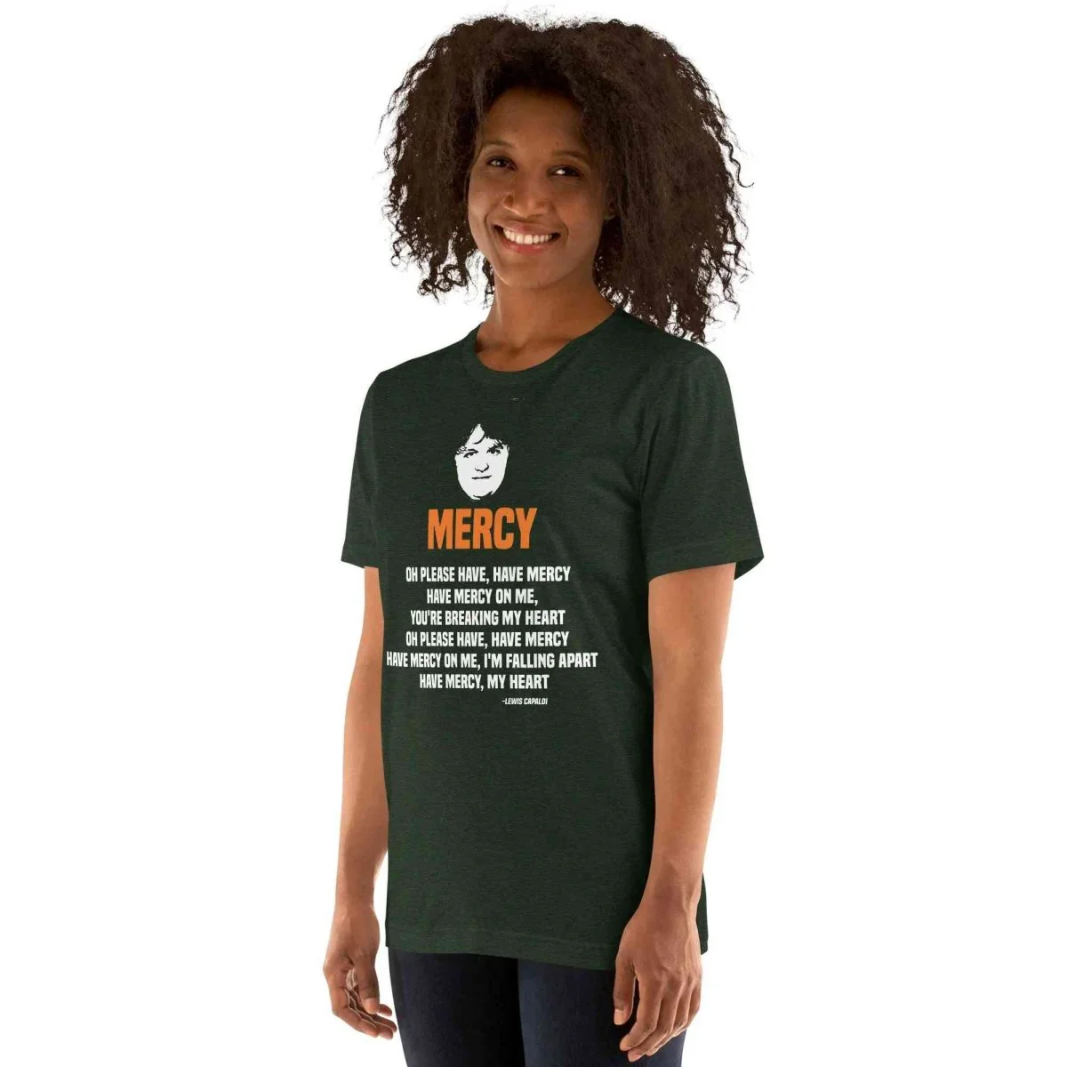Lewis Capaldi Mercy Lyrics T-Shirt | Unisex Cotton Fan Tee