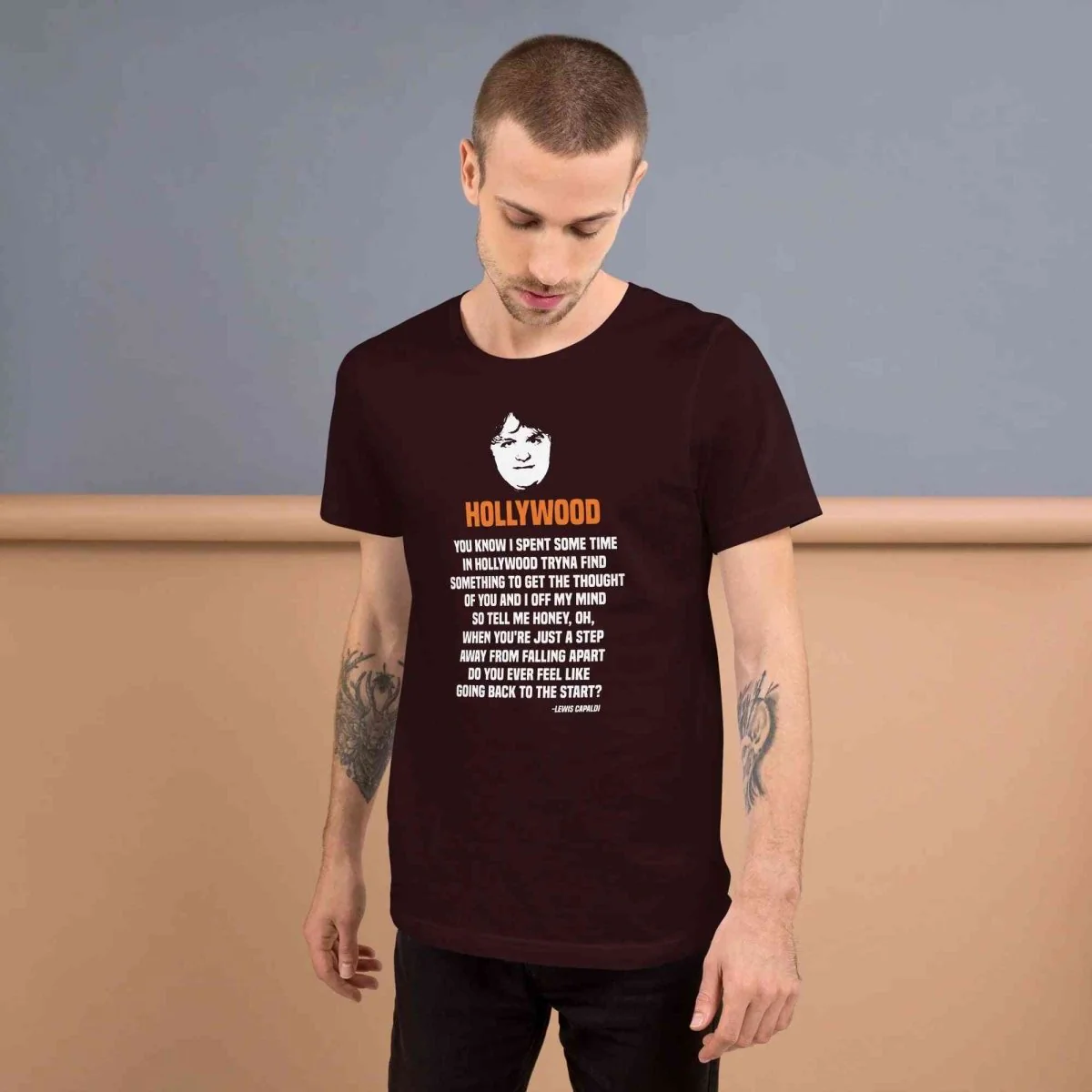 Lewis Capaldi Lyrics T-Shirt | Unisex Hollywood Style Fan Merch