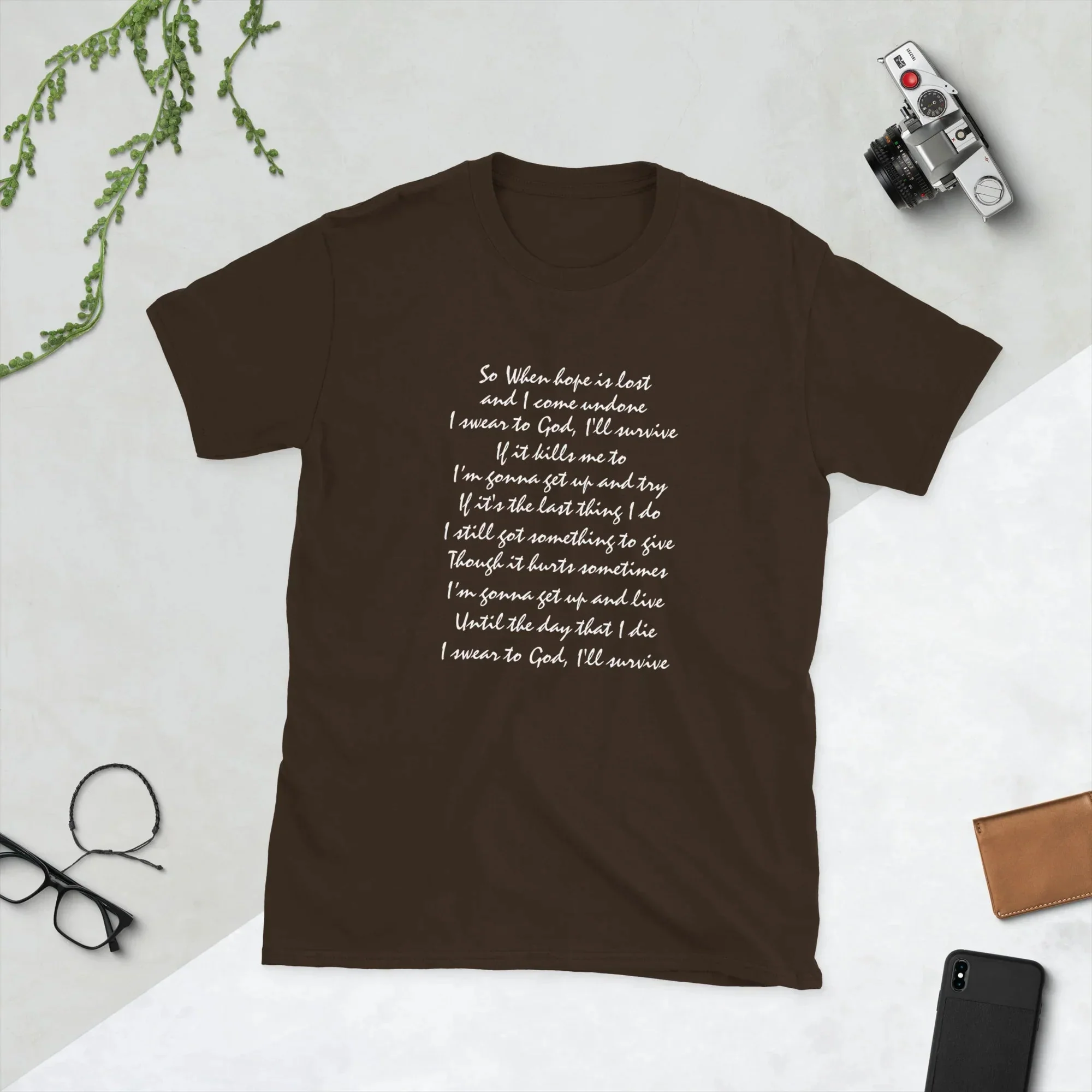 Lewis Capaldi 'Survive' Lyrics T-Shirt | Unisex Cotton Graphic Tee