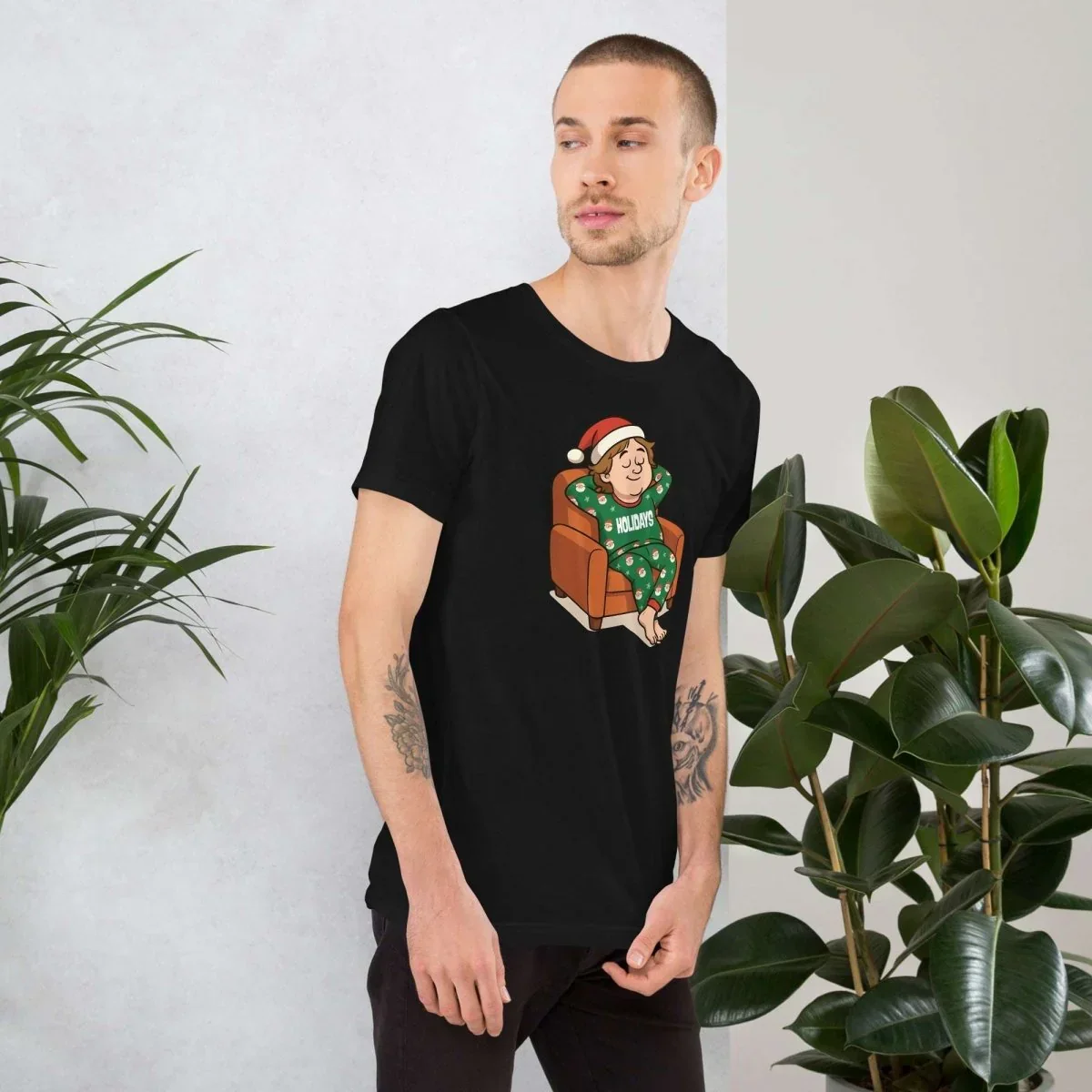 Lewis Capaldi Organic Cotton Christmas T-Shirt | Unisex Festive Apparel