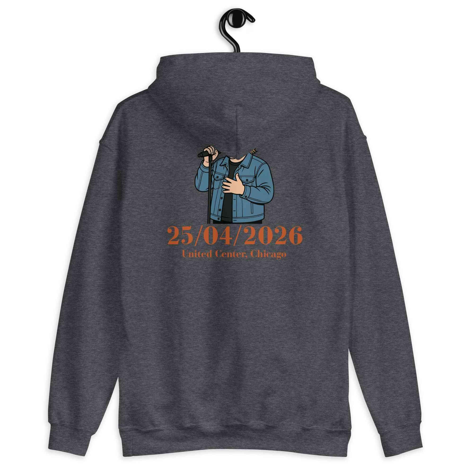 Lewis Capaldi 2026 Tour Hoodie - Black Unisex Sustainable Concert Merch