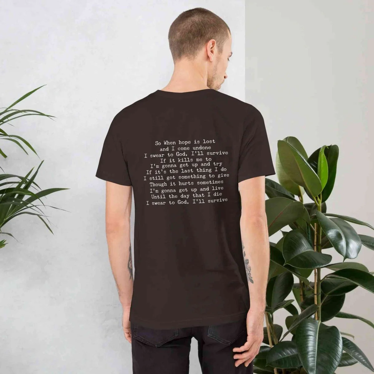Lewis Capaldi Lyrics T-Shirt | Black Cotton Tee for Fans