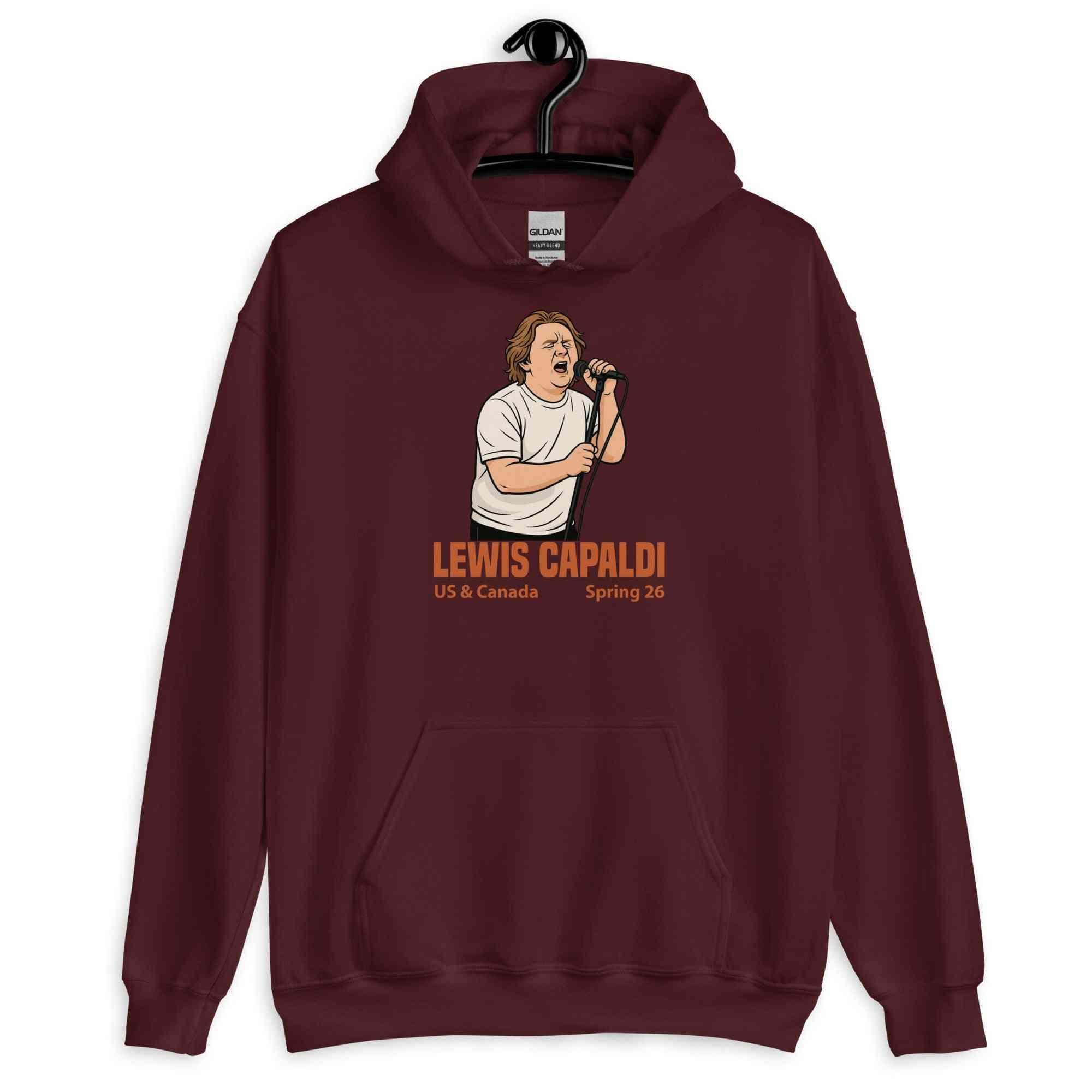 Lewis Capaldi Tour 2026 Unisex Hoodie - Alcyone213k Cotton Blend