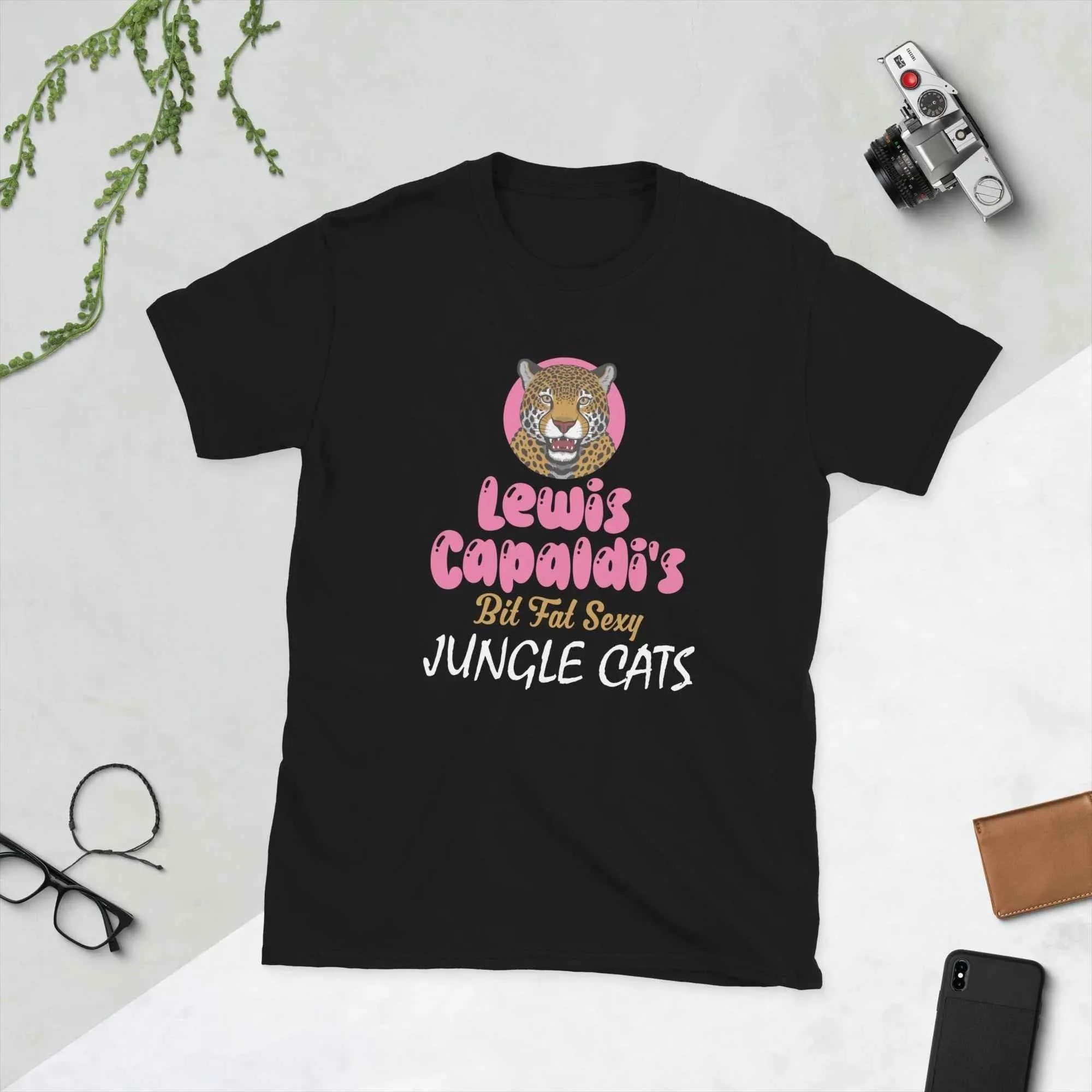 Lewis Capaldi 'Big Fat Sexy Jungle Cats' Cotton T-Shirt | Fan Tour Merch