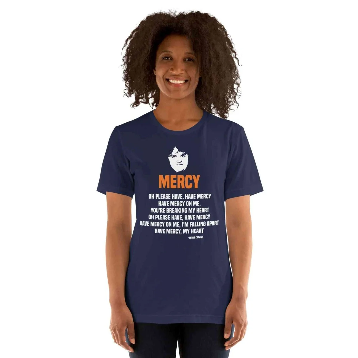 Lewis Capaldi Mercy Lyrics T-Shirt | Unisex Cotton Fan Tee
