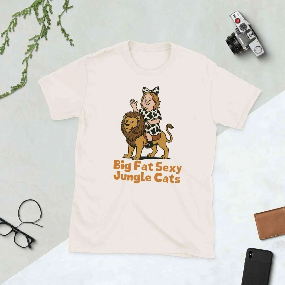 Lewis Capaldi Big Fat Sexy Jungle Cats Cotton Graphic T-Shirt | Unisex Design, Premium Comfort