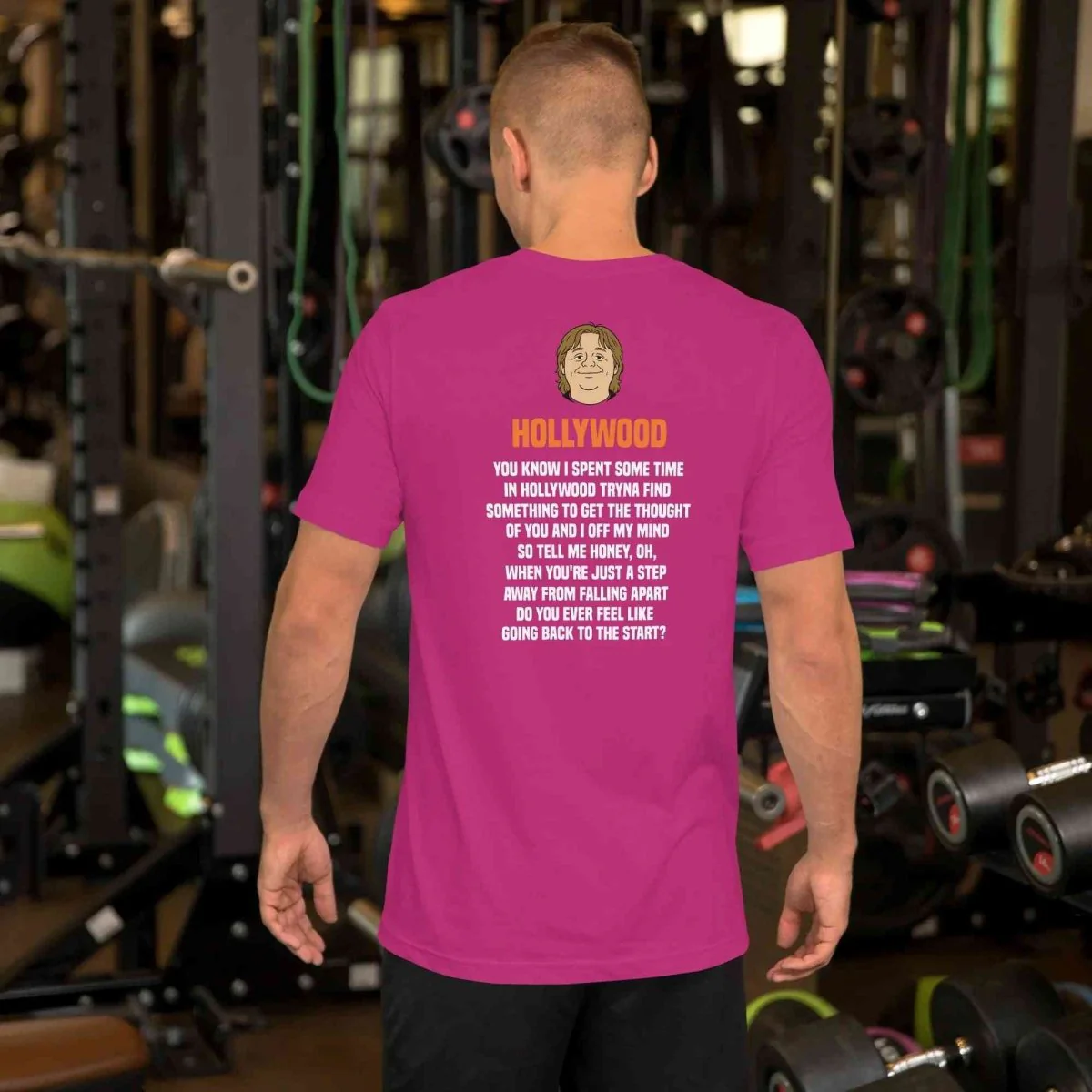 Lewis Capaldi Hollywood Lyrics T-Shirt - Black Sustainable Cotton Unisex Tee