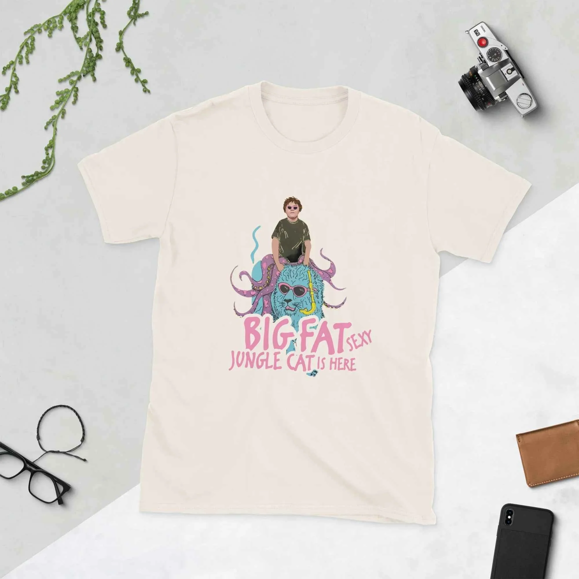 Lewis Capaldi Jungle Cats T-Shirt | Big Fat Sexy Cotton Tee for Fans
