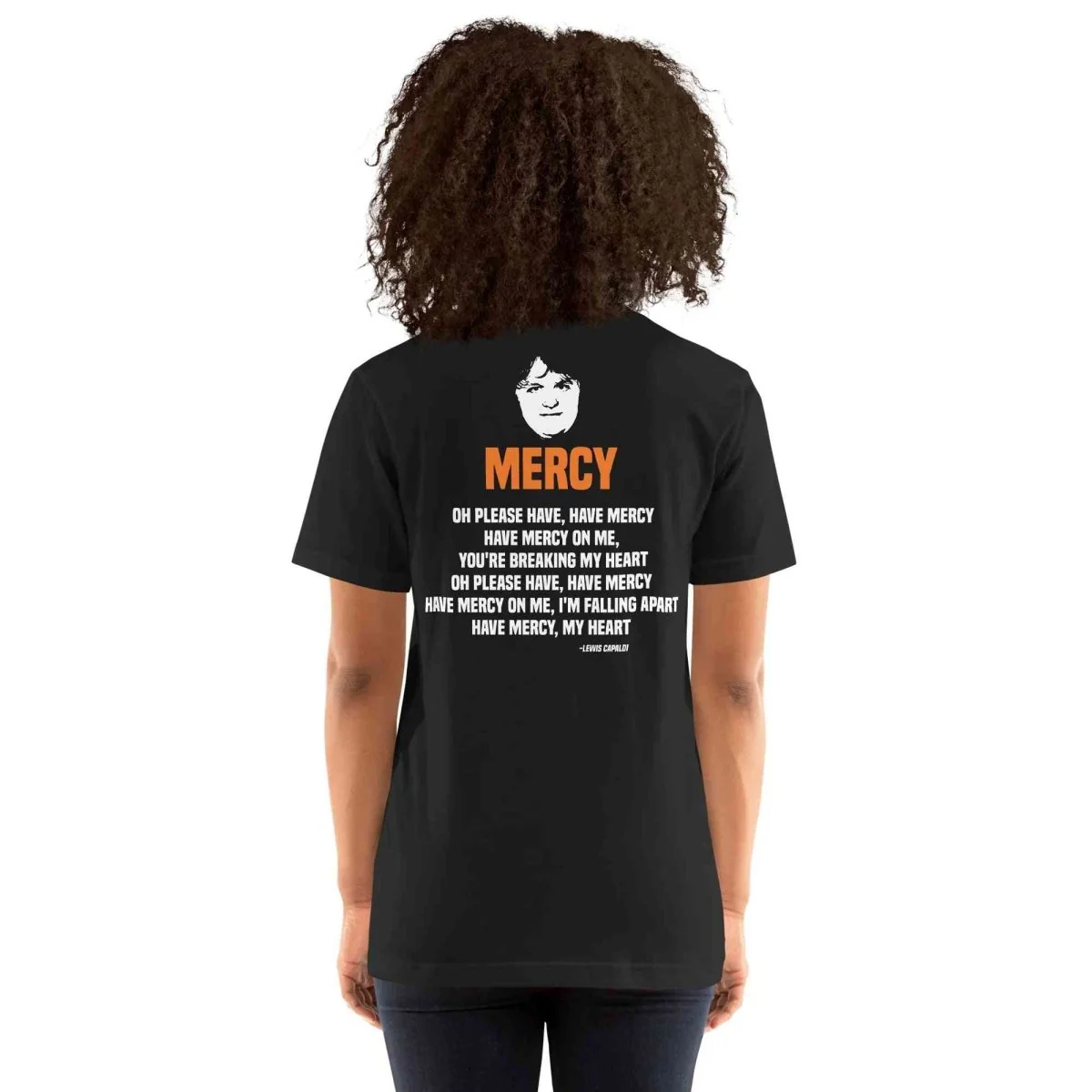 Lewis Capaldi Mercy Lyrics T-Shirt | Unisex Cotton Fan Tee