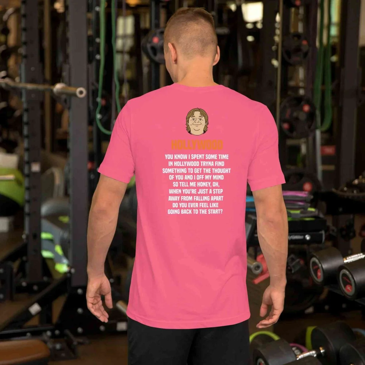 Lewis Capaldi Hollywood Lyrics T-Shirt - Black Sustainable Cotton Unisex Tee