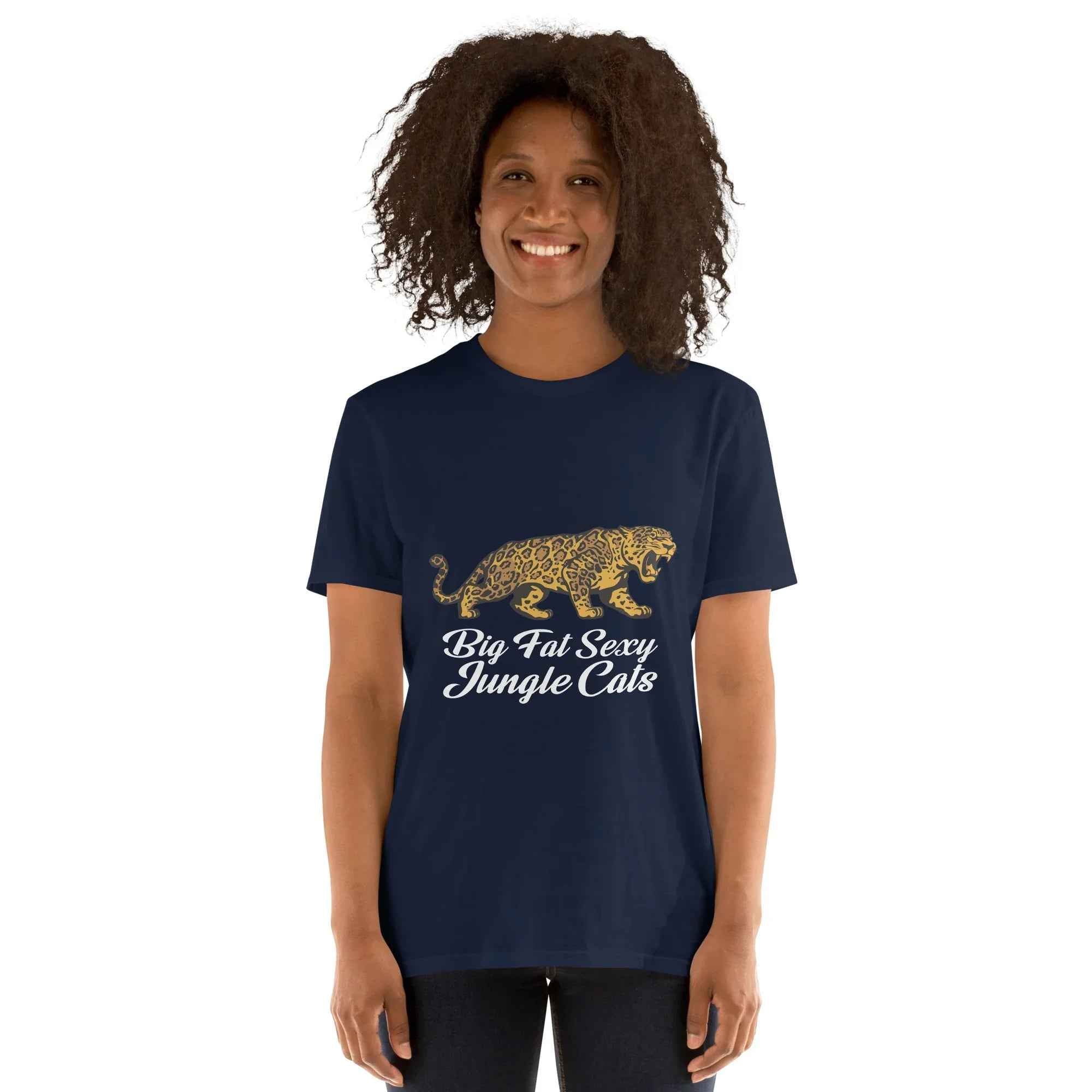 Lewis Capaldi Fan Apparel: Big Fat Sexy Jungle Cats Unisex Cotton T-Shirt for Music Lovers