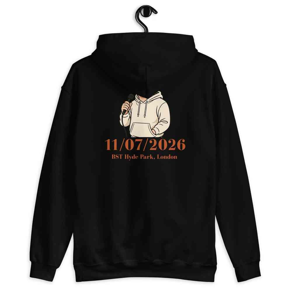 Lewis Capaldi Tour Hoodie 2026 | Unisex Black Cotton Blend