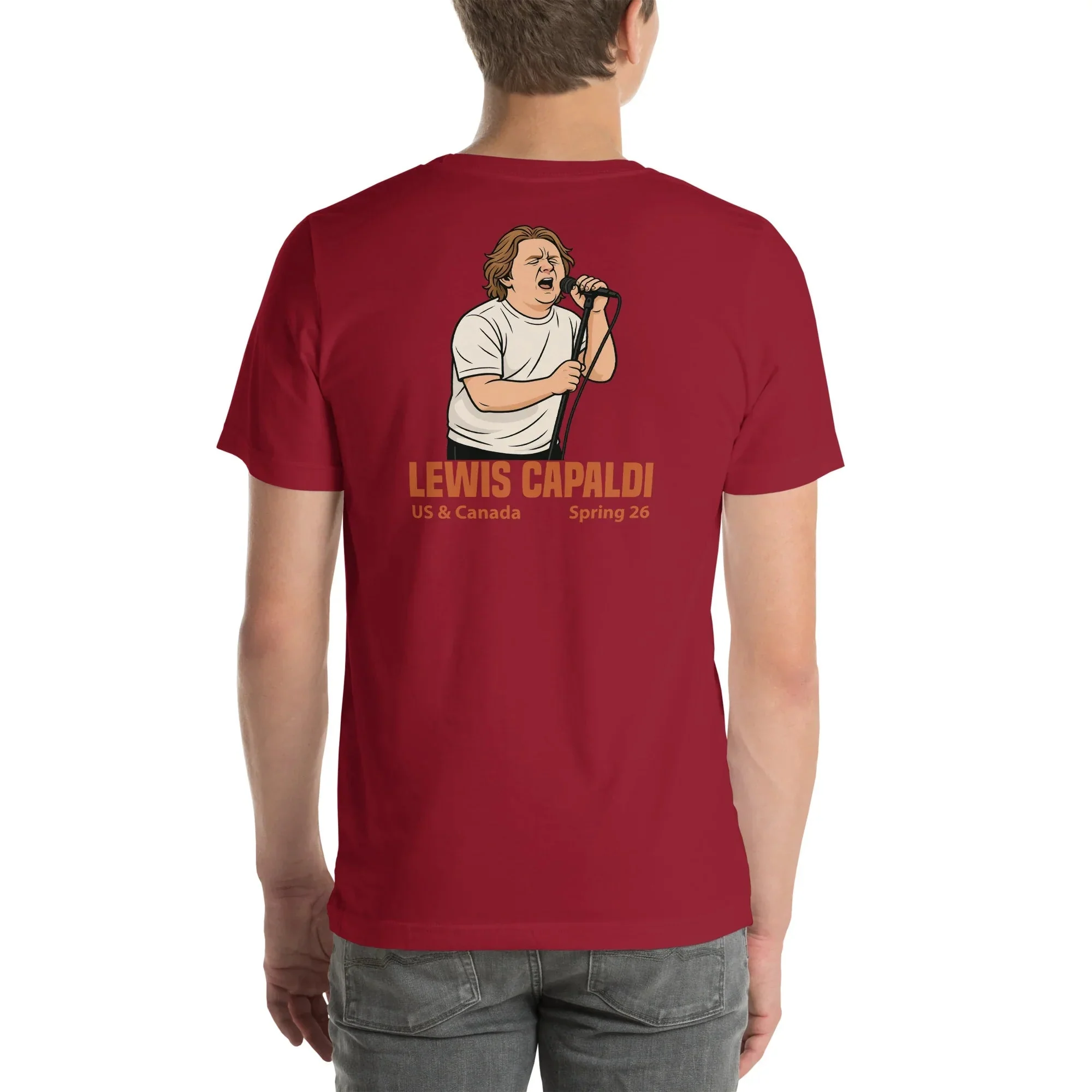 Lewis Capaldi Tour 2026 T-Shirt | Unisex Cotton Fan Tee