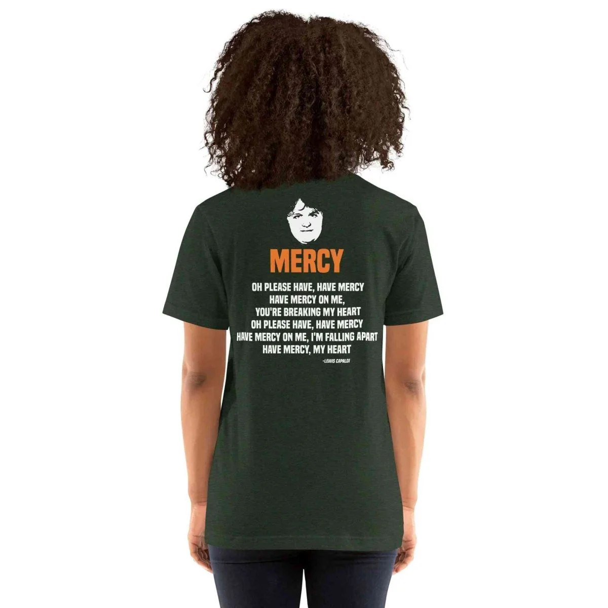 Lewis Capaldi Mercy Lyrics T-Shirt | Unisex Cotton Fan Tee