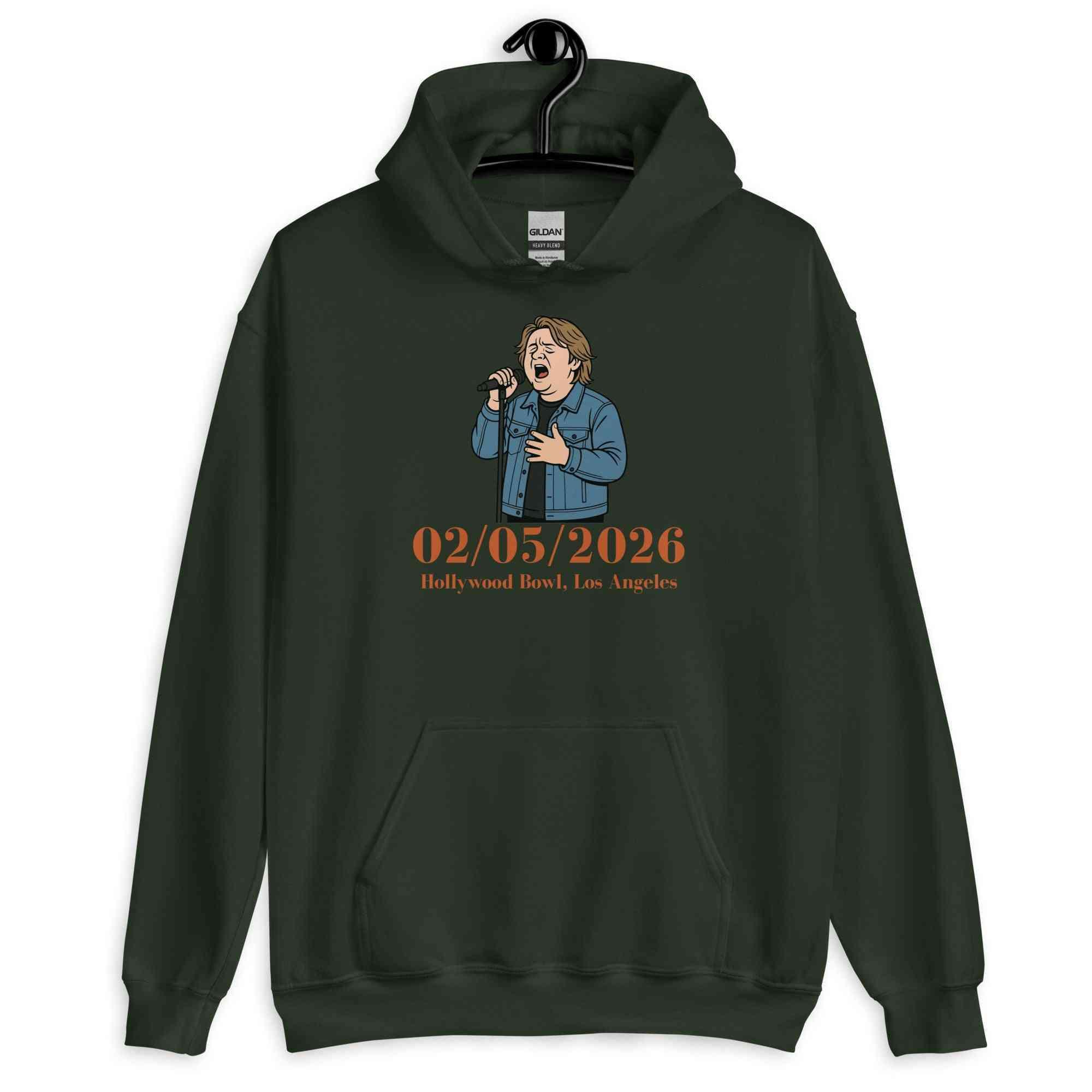 Lewis Capaldi 2026 Tour Hoodie - Black Unisex Eco-Friendly Merchandise