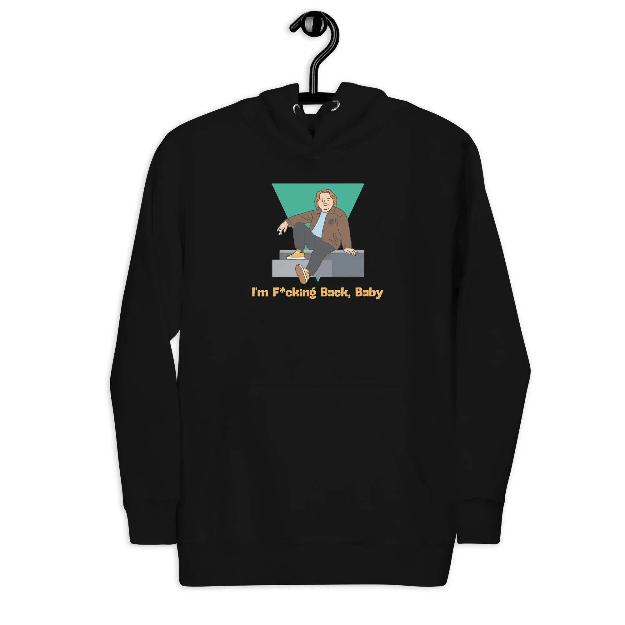 Lewis Capaldi Fan Merchandise: Unisex Hoodie with Bold 'I'm Back' Design for Music Lovers