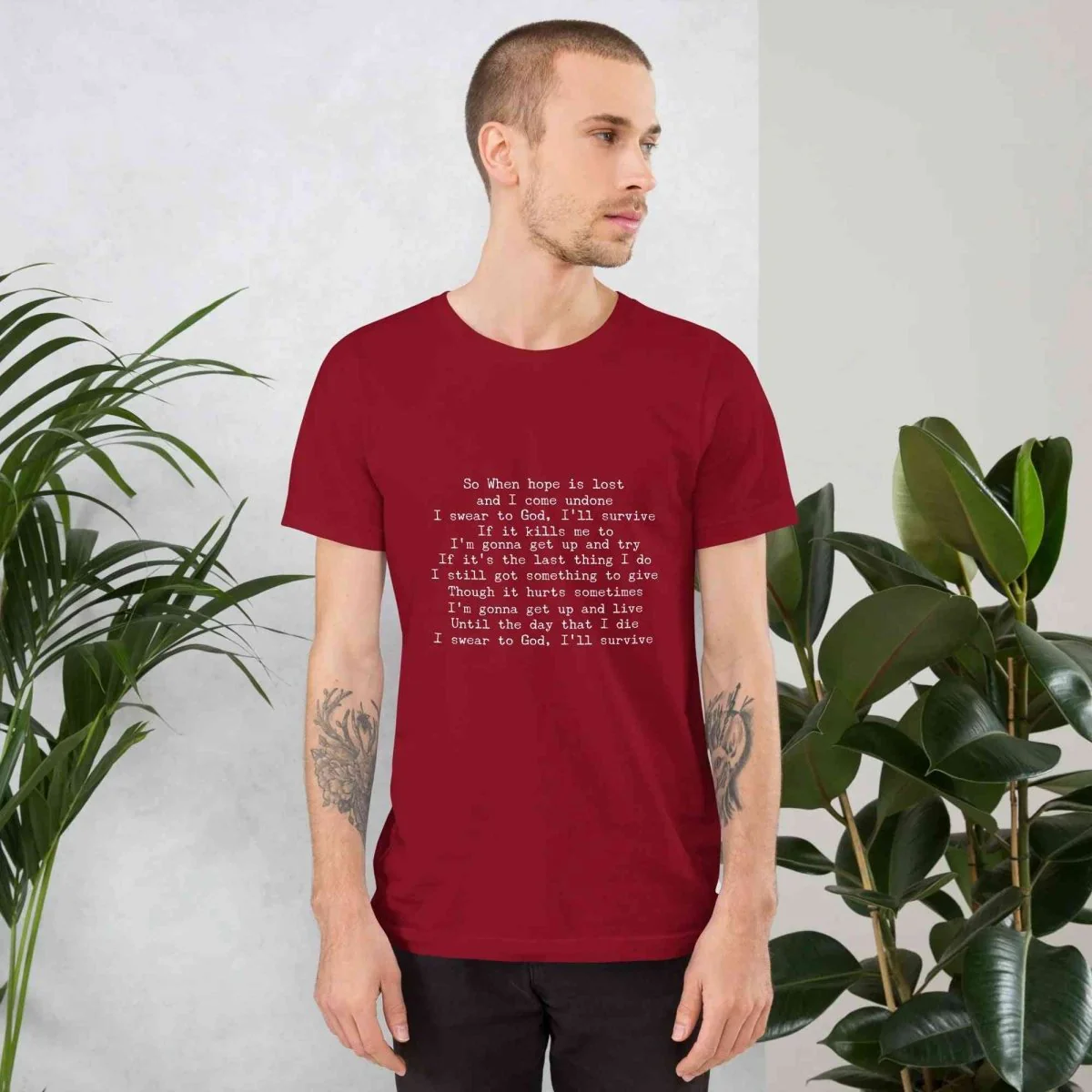 Lewis Capaldi Lyrics T-Shirt | Black Cotton Tee for Fans
