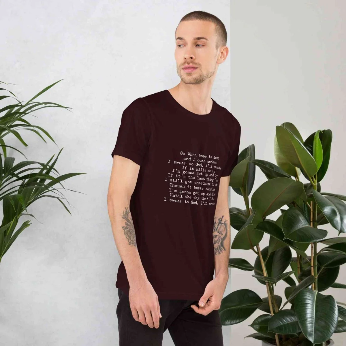 Lewis Capaldi Lyrics T-Shirt | Black Cotton Tee for Fans