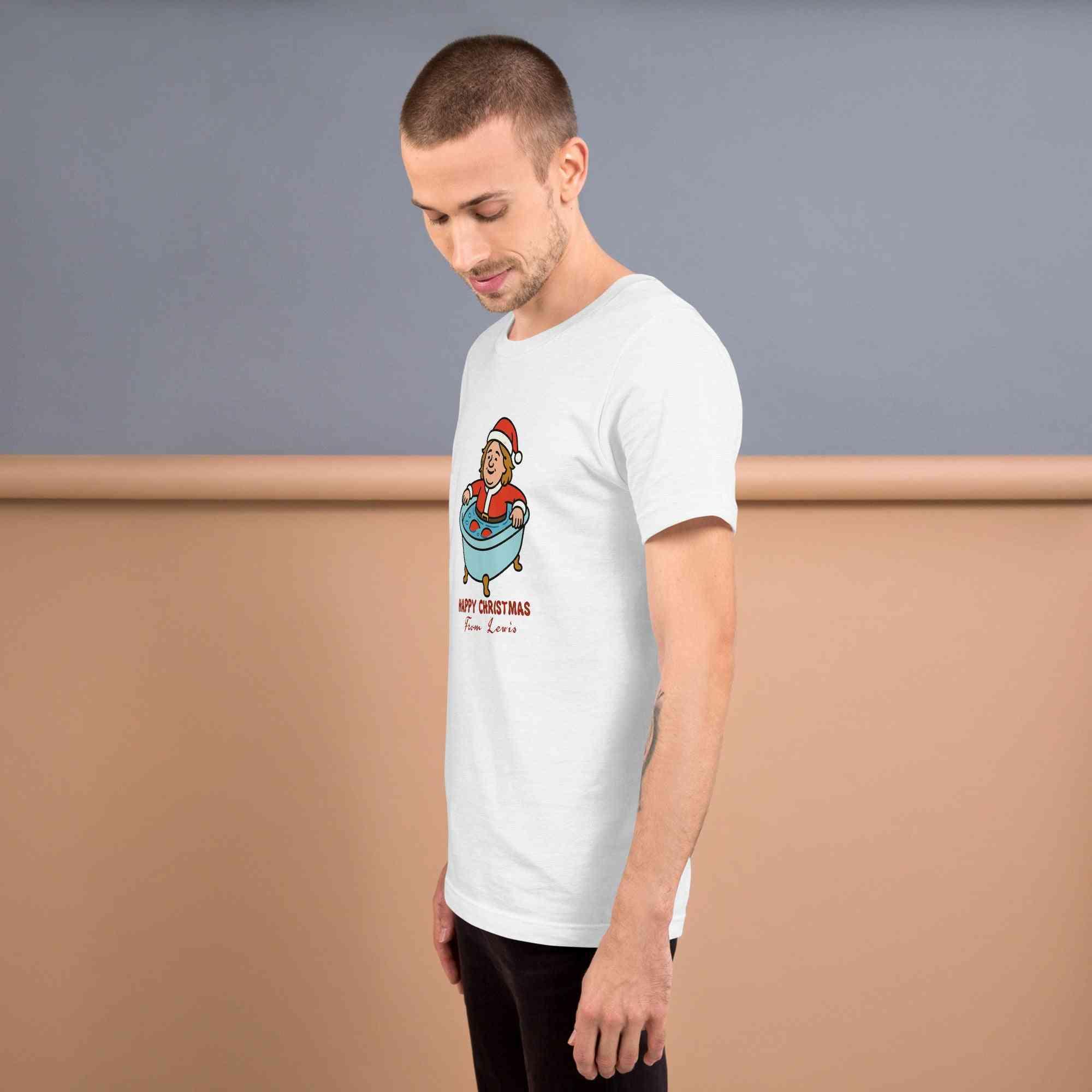 Lewis Capaldi Christmas T-Shirt - Unisex Eco-Friendly Festive Graphic Tee