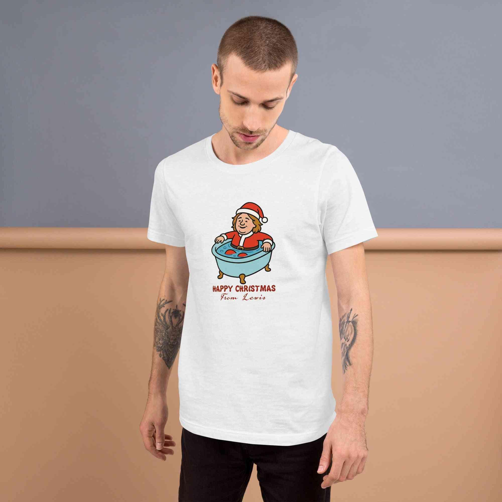 Lewis Capaldi Christmas T-Shirt - Unisex Eco-Friendly Festive Graphic Tee
