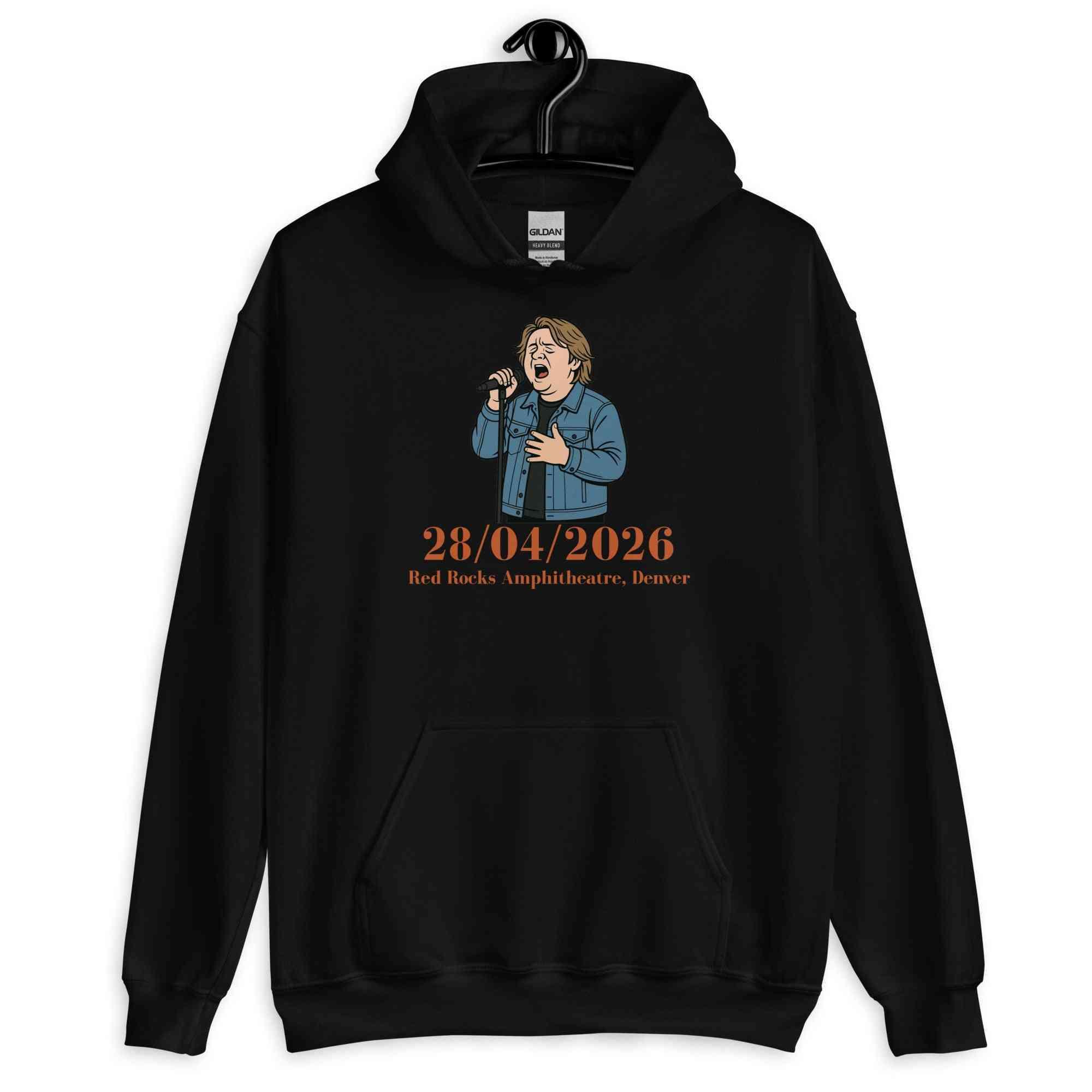 Lewis Capaldi Tour Hoodie 2026 | Unisex Black Cotton-Poly Blend