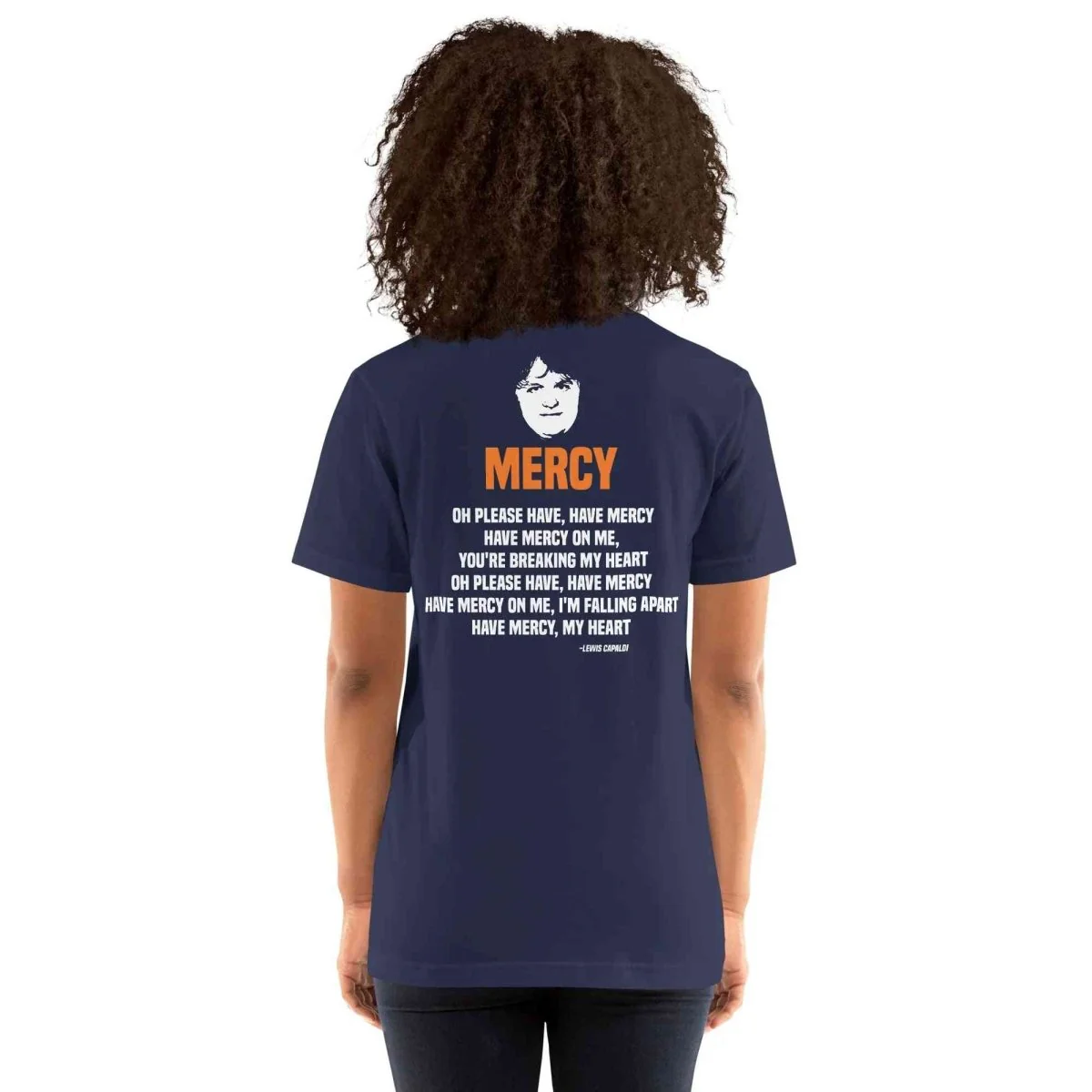 Lewis Capaldi Mercy Lyrics T-Shirt | Unisex Cotton Fan Tee