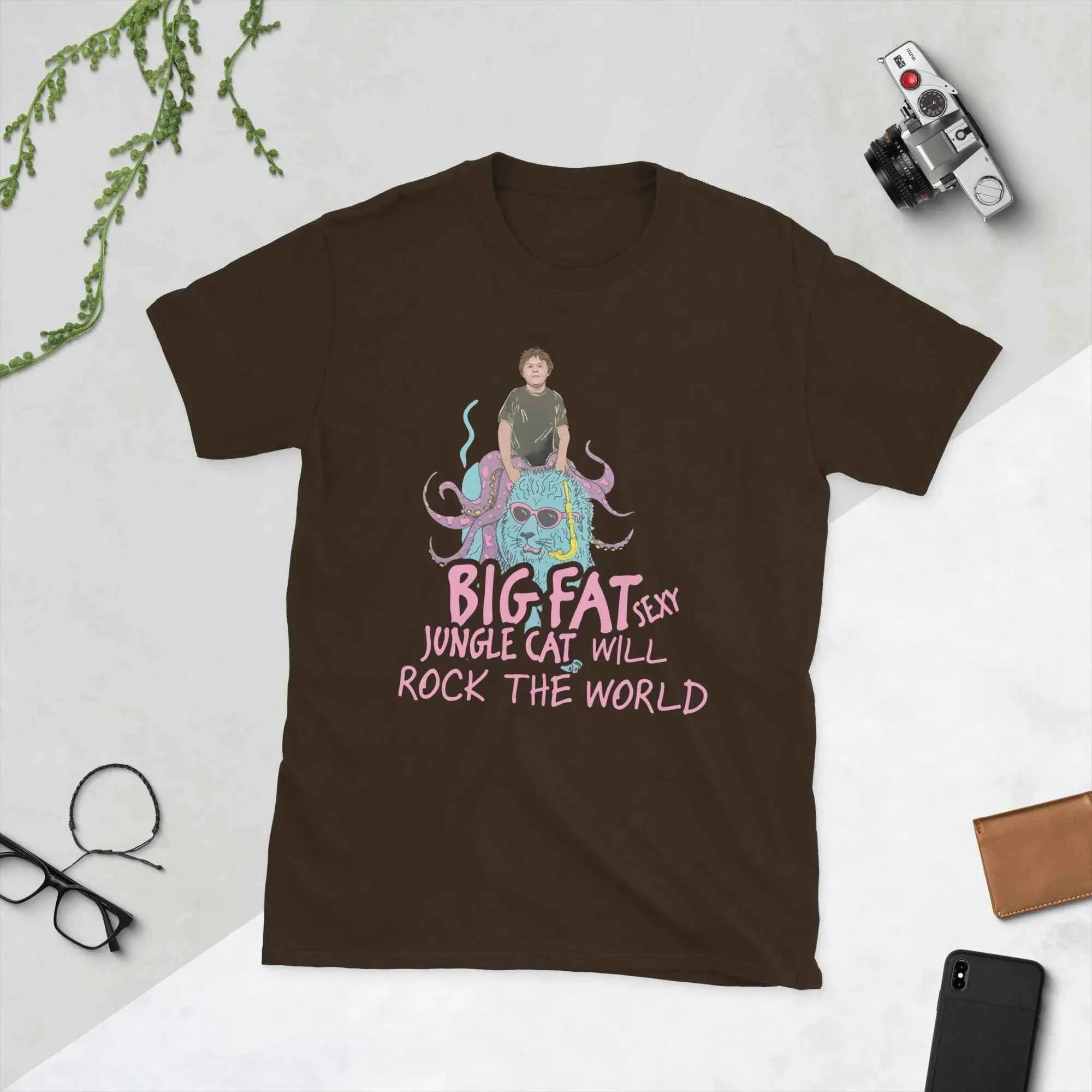 Lewis Capaldi T-Shirt | Big Fat Sexy Jungle Cats Cotton Comfort