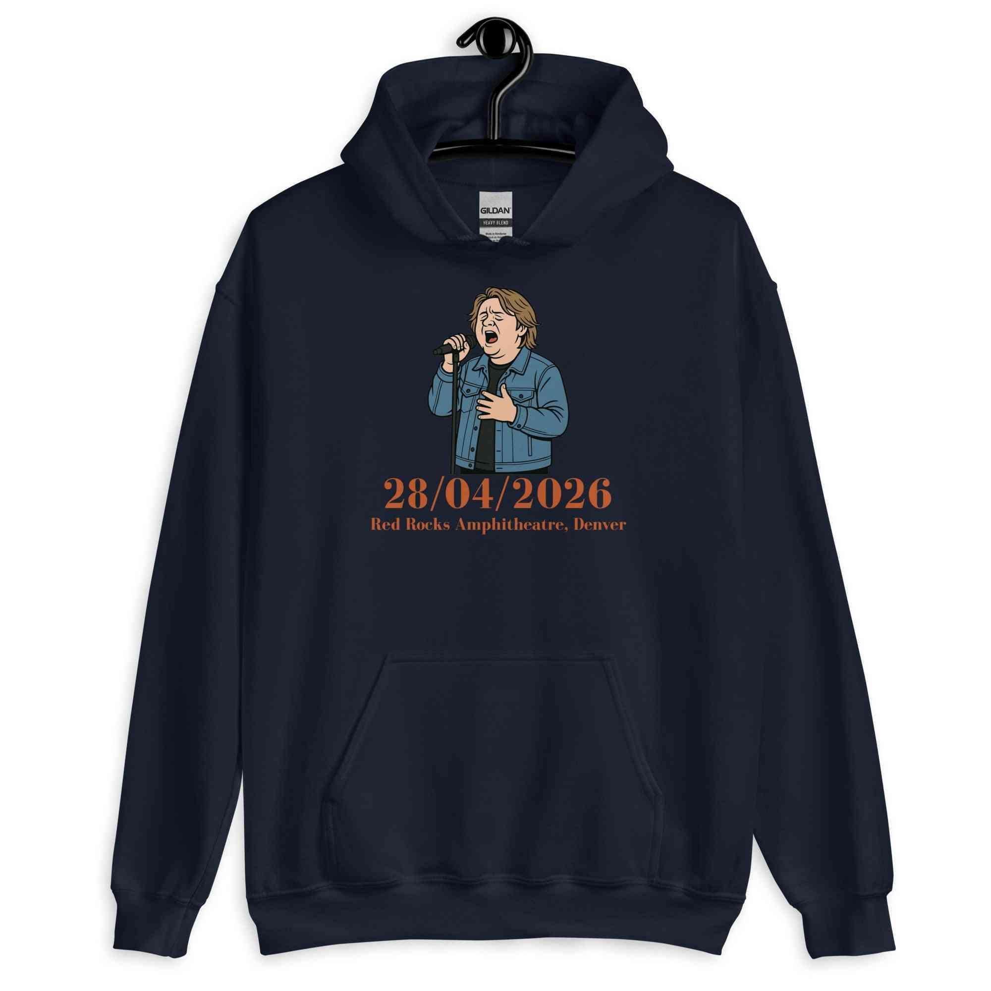 Lewis Capaldi Tour Hoodie 2026 | Unisex Black Cotton-Poly Blend