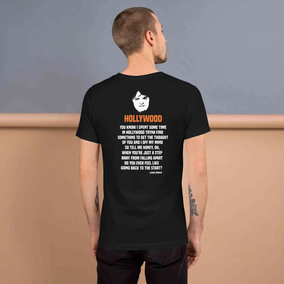 Lewis Capaldi Lyrics T-Shirt | Unisex Hollywood Style Fan Merch
