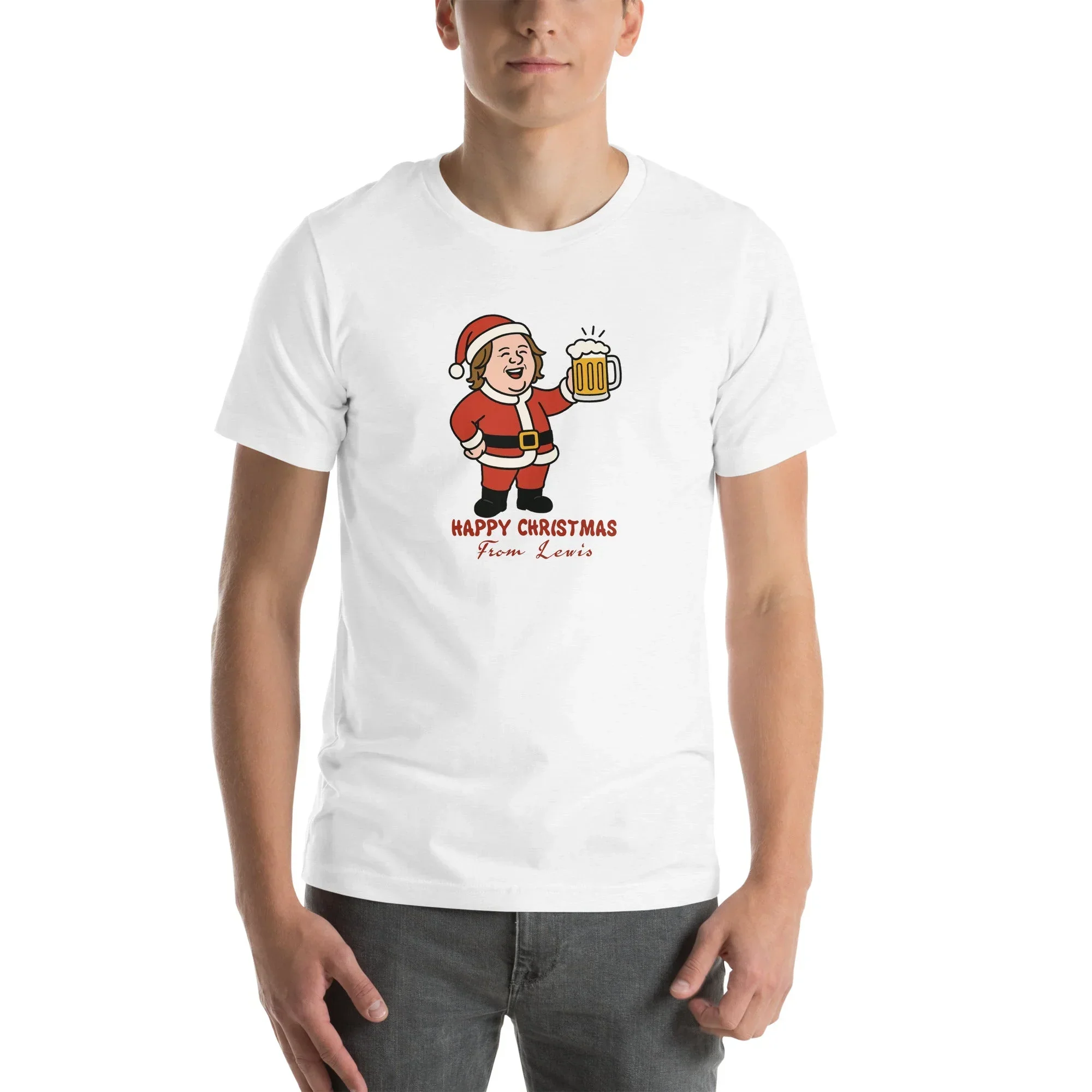 Lewis Capaldi Unisex Cotton T-Shirt | Graphic Christmas Tee
